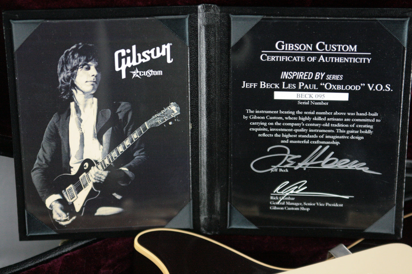 2009 Gibson JEFF BECK 1954 Les Paul Historic 54 R4 Oxblood! SIGNED COA!