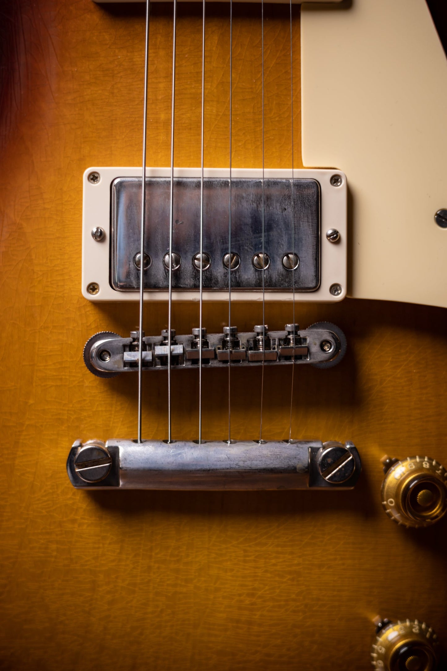 2022 Gibson Custom Shop Sergio Vallín Owned Stage Used Les Paul Standard Reissue 1958 Murphy Lab Ultra Light Aged Electric Guitar- Bourbon Burst