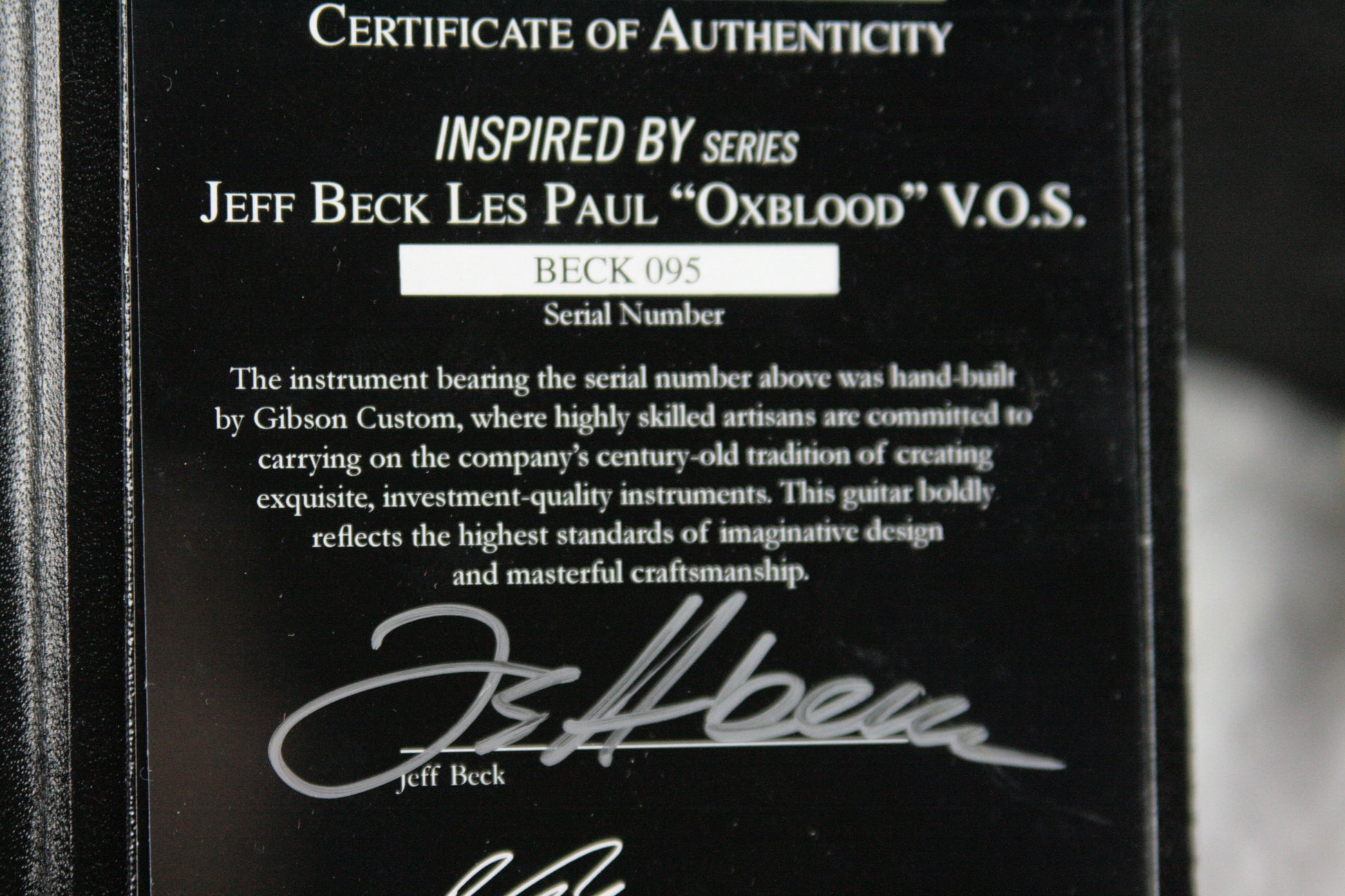 2009 Gibson JEFF BECK 1954 Les Paul Historic 54 R4 Oxblood! SIGNED COA!