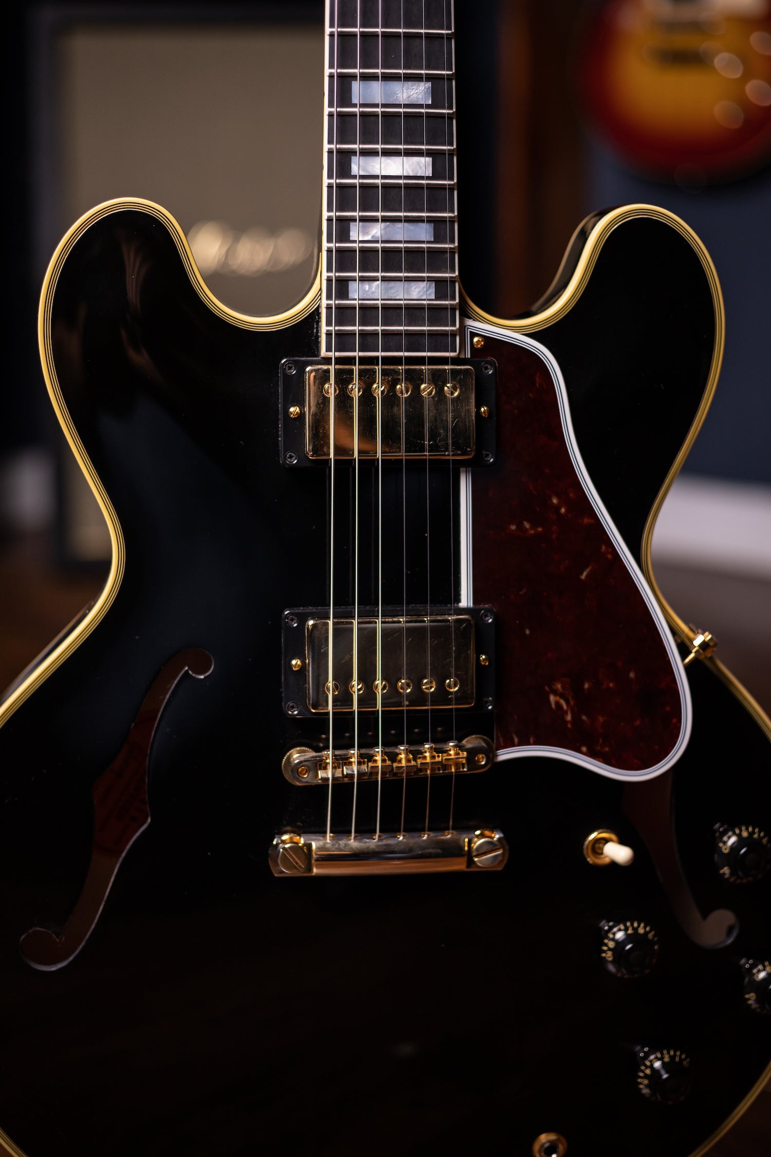 Gibson Custom Shop 1959 ES-355 Reissue Stop Bar VOS Electric Guitar - Ebony