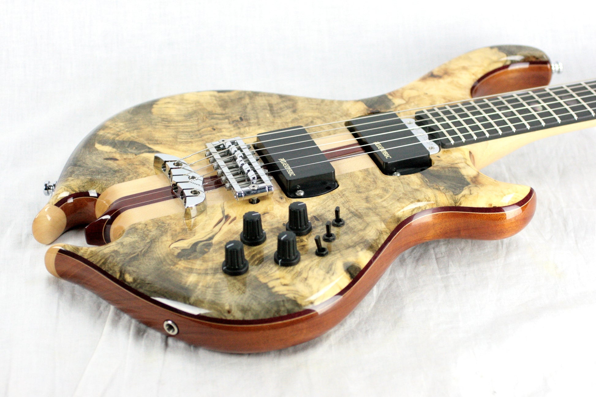 MINT 2011 Alembic Darling Buckeye Burl Top w/ Blue LED's Paperwork, Original Case!