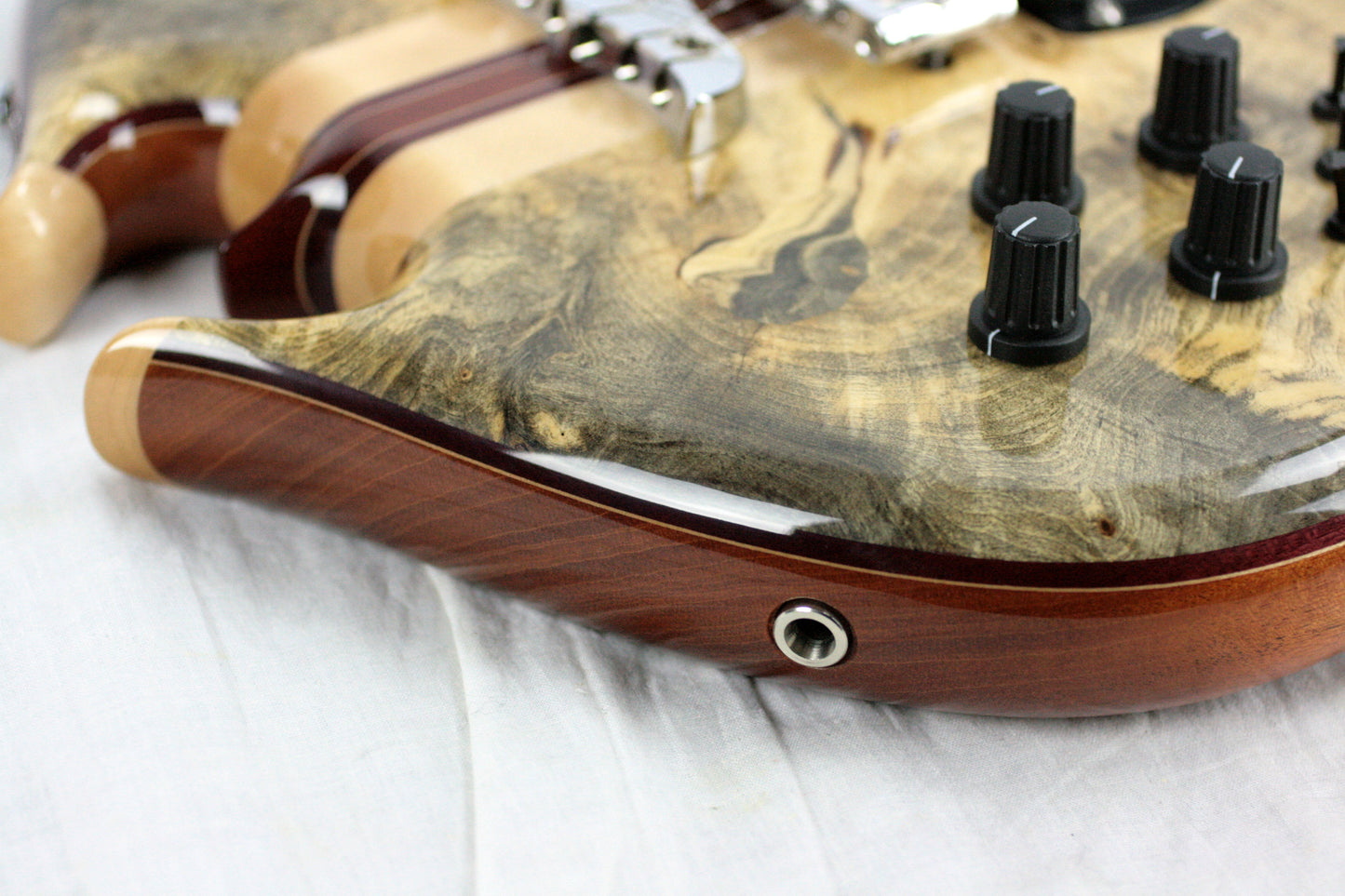 MINT 2011 Alembic Darling Buckeye Burl Top w/ Blue LED's Paperwork, Original Case!