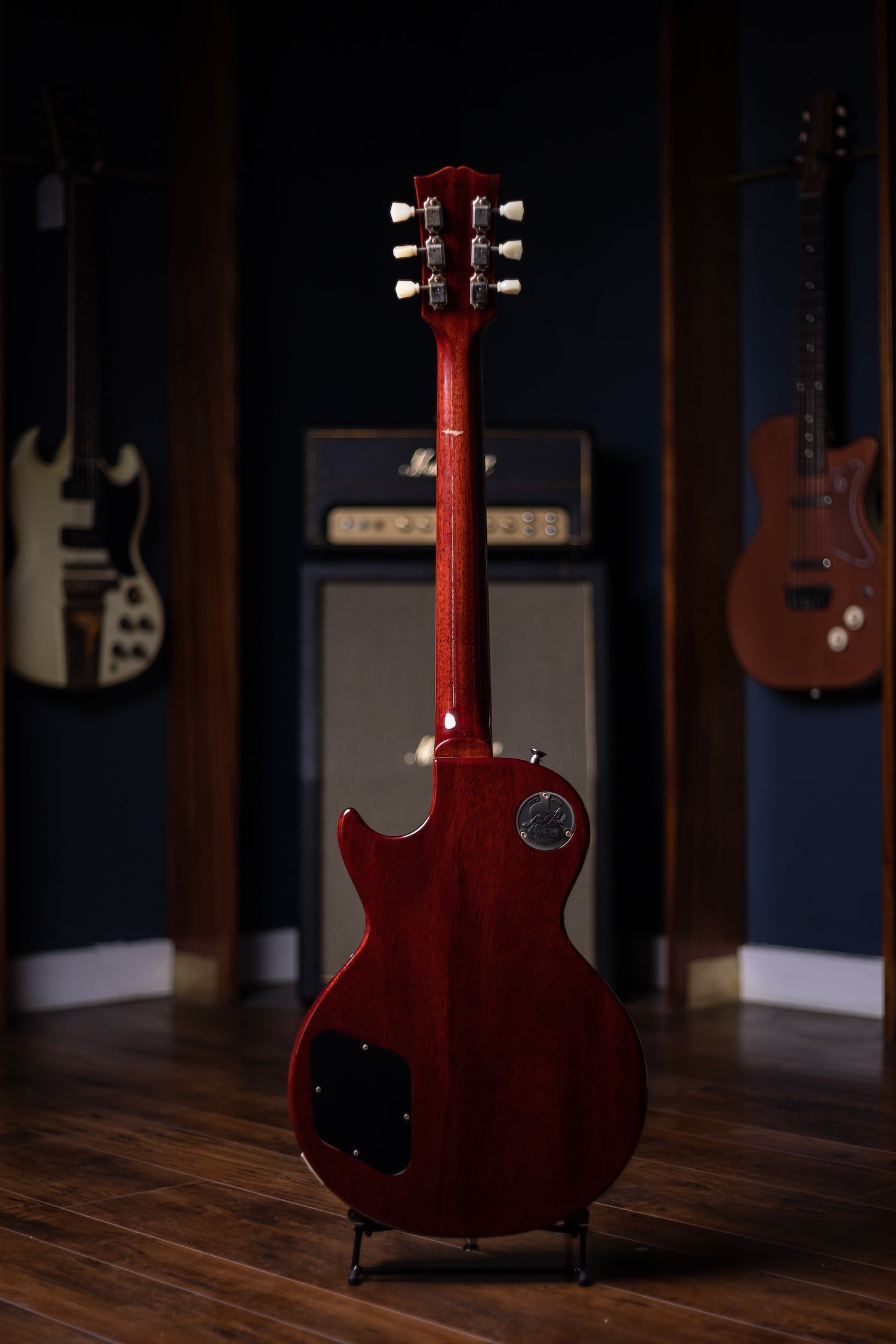 2022 Gibson Custom Shop Sergio Vallín Owned Stage Used Les Paul Standard Reissue 1958 Murphy Lab Ultra Light Aged Electric Guitar- Bourbon Burst