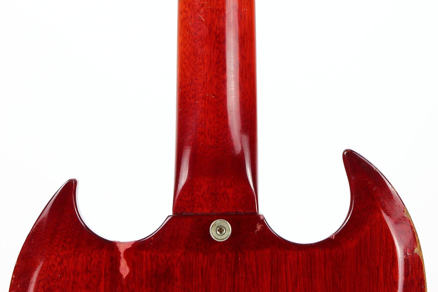 Early 1965 Gibson SG Jr. Junior WIDE NUT Cherry Red | No breaks, No refins Les Paul 1964 spec