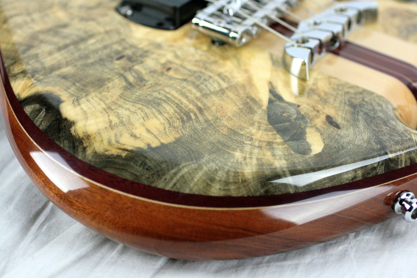 MINT 2011 Alembic Darling Buckeye Burl Top w/ Blue LED's Paperwork, Original Case!