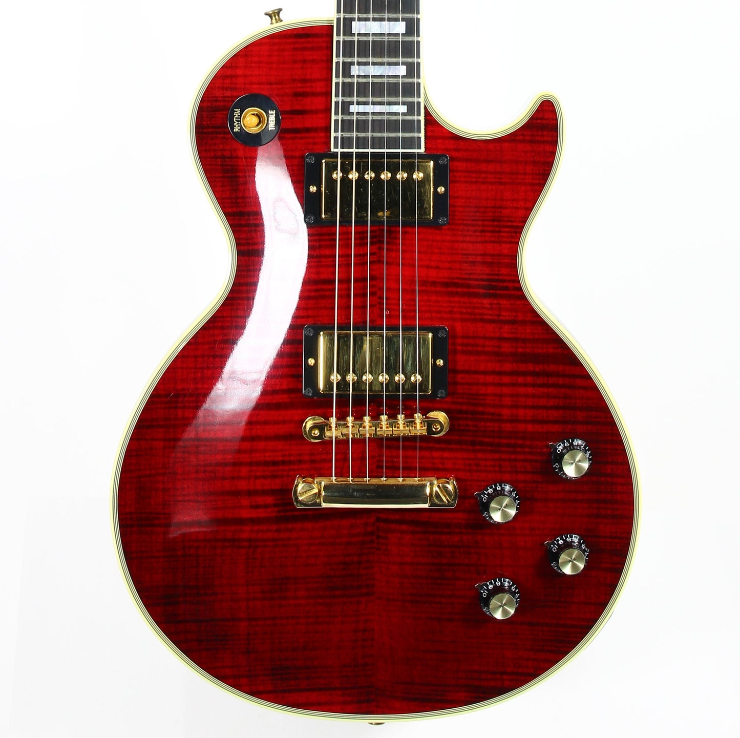 RED TIGER! Gibson Custom Shop 1968 Reissue Les Paul Custom - Figured, '68 Historic Flametop! Fire, Ebony Board!