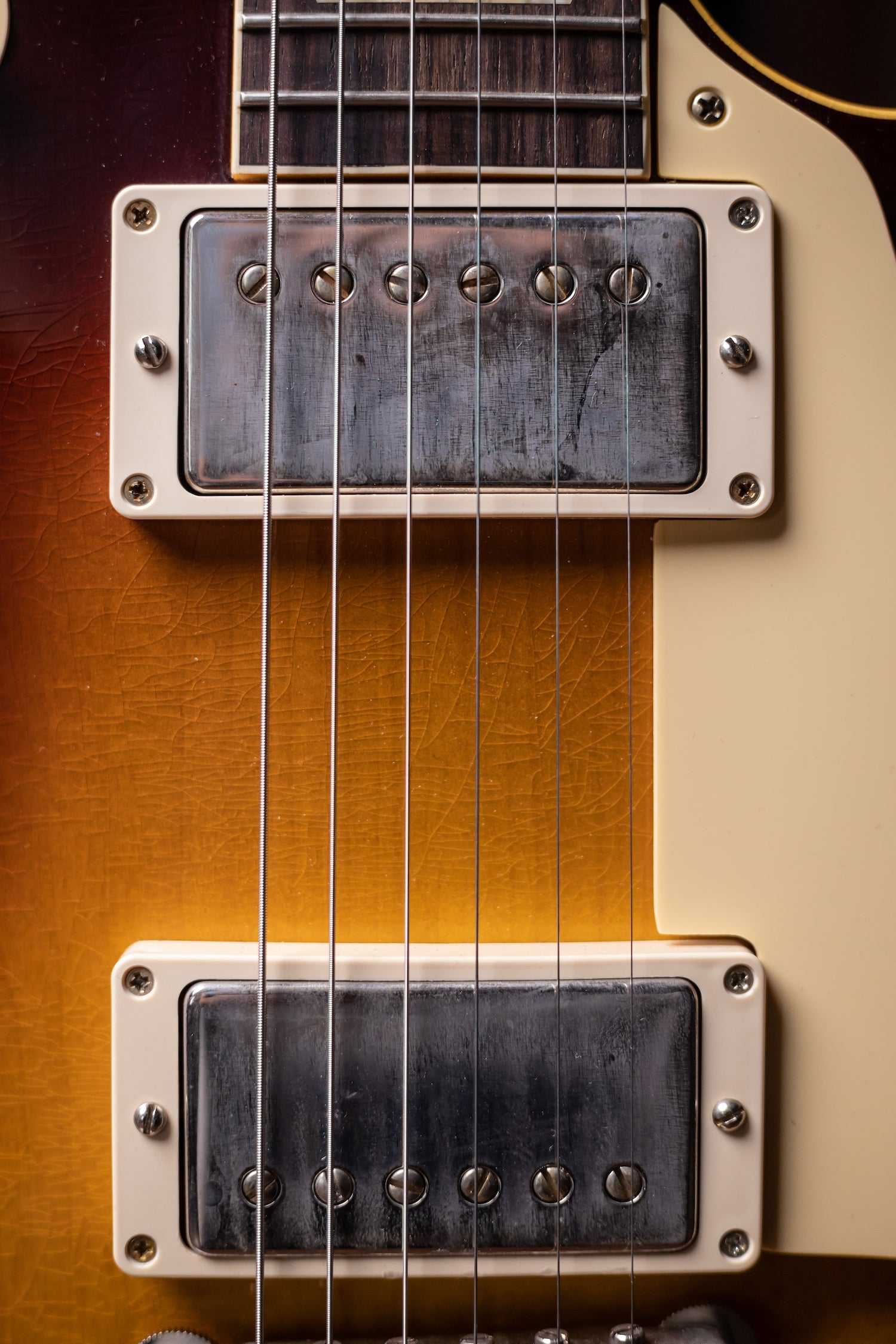 2022 Gibson Custom Shop Sergio Vallín Owned Stage Used Les Paul Standard Reissue 1958 Murphy Lab Ultra Light Aged Electric Guitar- Bourbon Burst