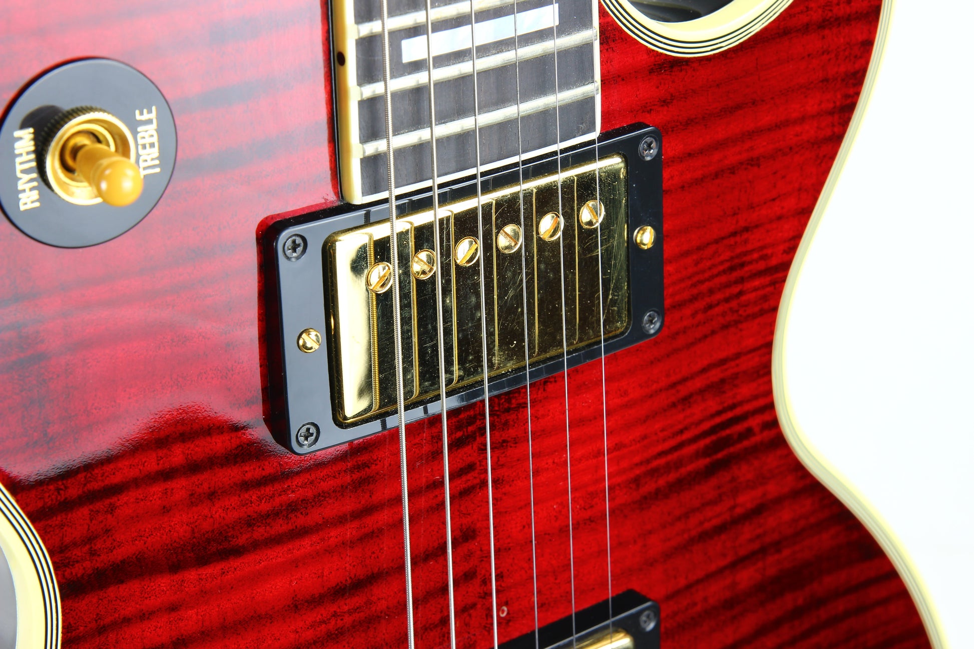RED TIGER! Gibson Custom Shop 1968 Reissue Les Paul Custom - Figured, '68 Historic Flametop! Fire, Ebony Board!
