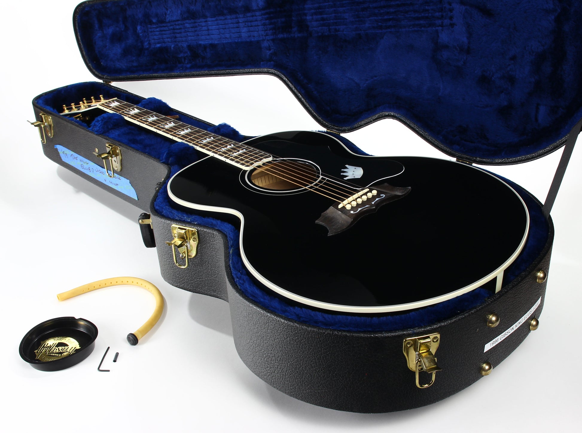 1996 Gibson Limited Edition The King Elvis Presley J-200 Ebony Black SJ200 - Flattop Jumbo Acoustic