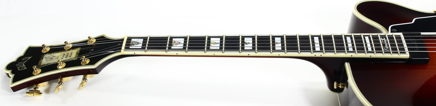 2000 Guild WESTERLY BOB BENEDETTO Artist Award Opulent Brown Jazz Archtop Electric - Signed Twice, Mint Condition