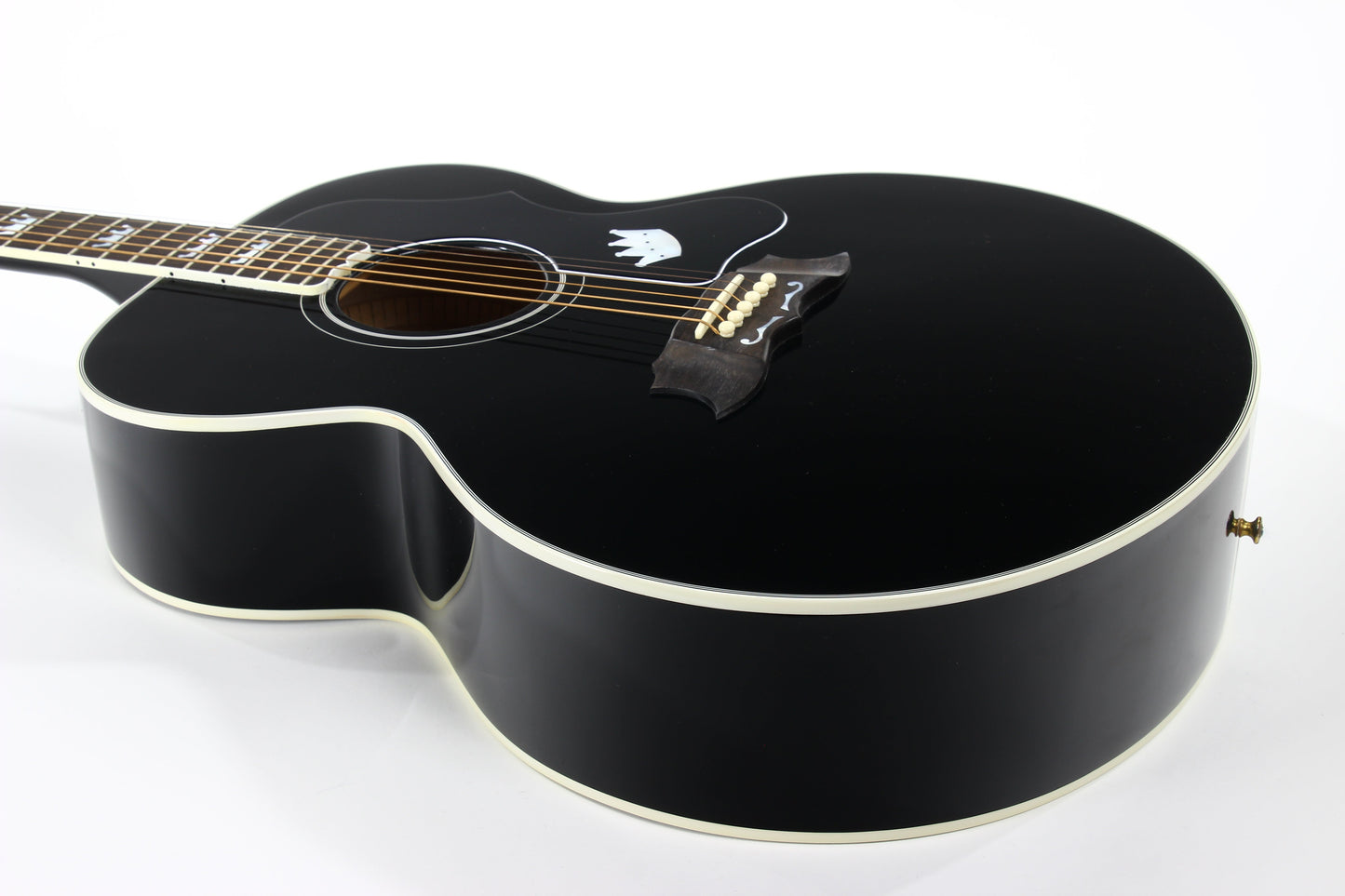 1996 Gibson Limited Edition The King Elvis Presley J-200 Ebony Black SJ200 - Flattop Jumbo Acoustic