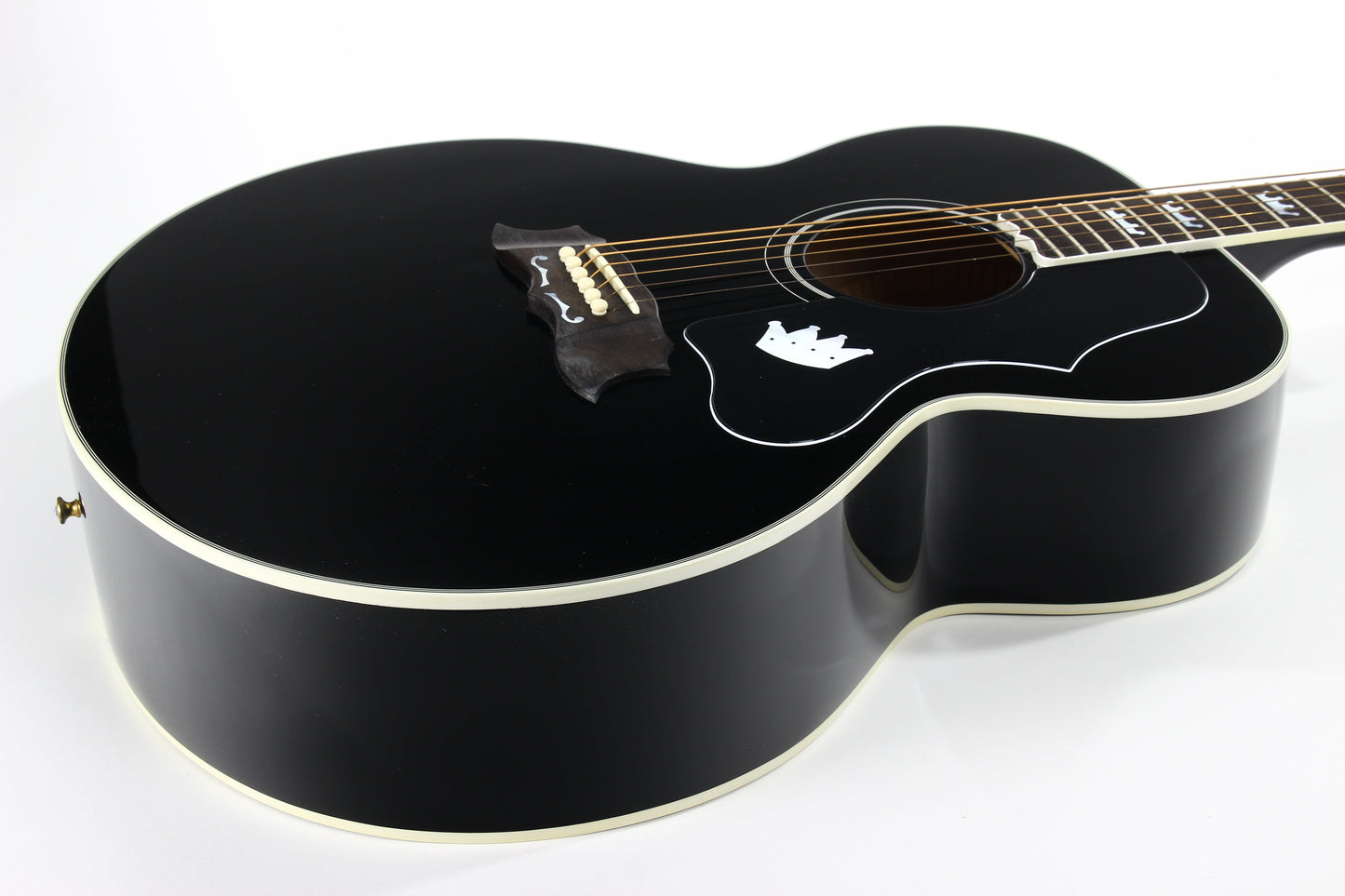 1996 Gibson Limited Edition The King Elvis Presley J-200 Ebony Black SJ200 - Flattop Jumbo Acoustic