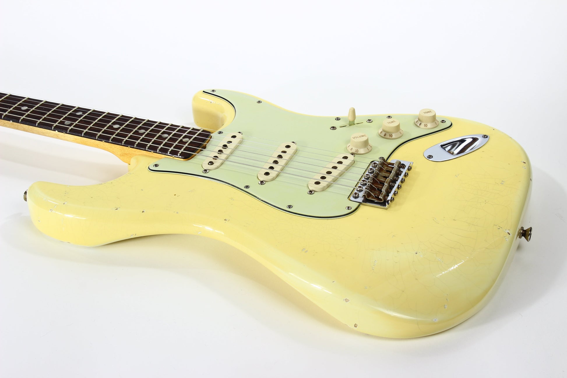 2009 Fender Custom Shop Masterbuilt 1965 Stratocaster Heavy Relic NAMM DISPLAY-- '65 Strat ASH BODY, Olympic White, MARK KENDRICK
