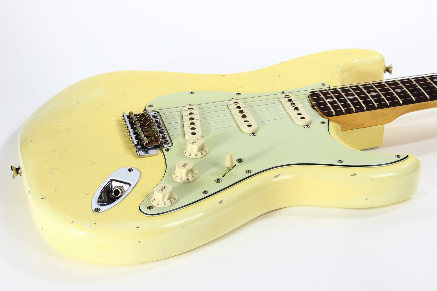 2009 Fender Custom Shop Masterbuilt 1965 Stratocaster Heavy Relic NAMM DISPLAY-- '65 Strat ASH BODY, Olympic White, MARK KENDRICK