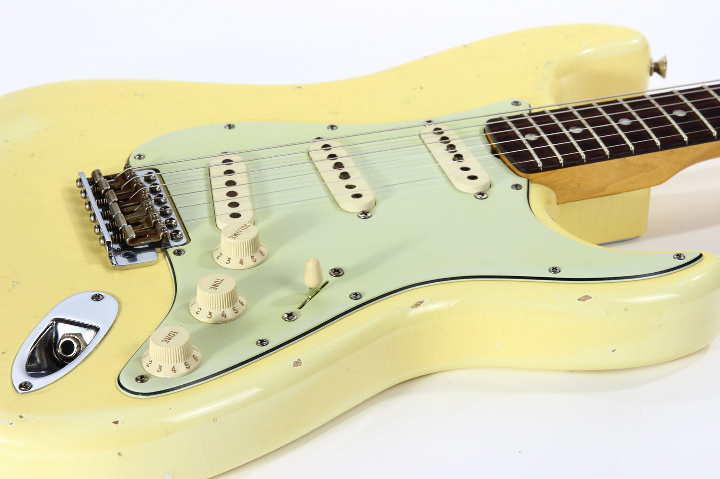 2009 Fender Custom Shop Masterbuilt 1965 Stratocaster Heavy Relic NAMM DISPLAY-- '65 Strat ASH BODY, Olympic White, MARK KENDRICK