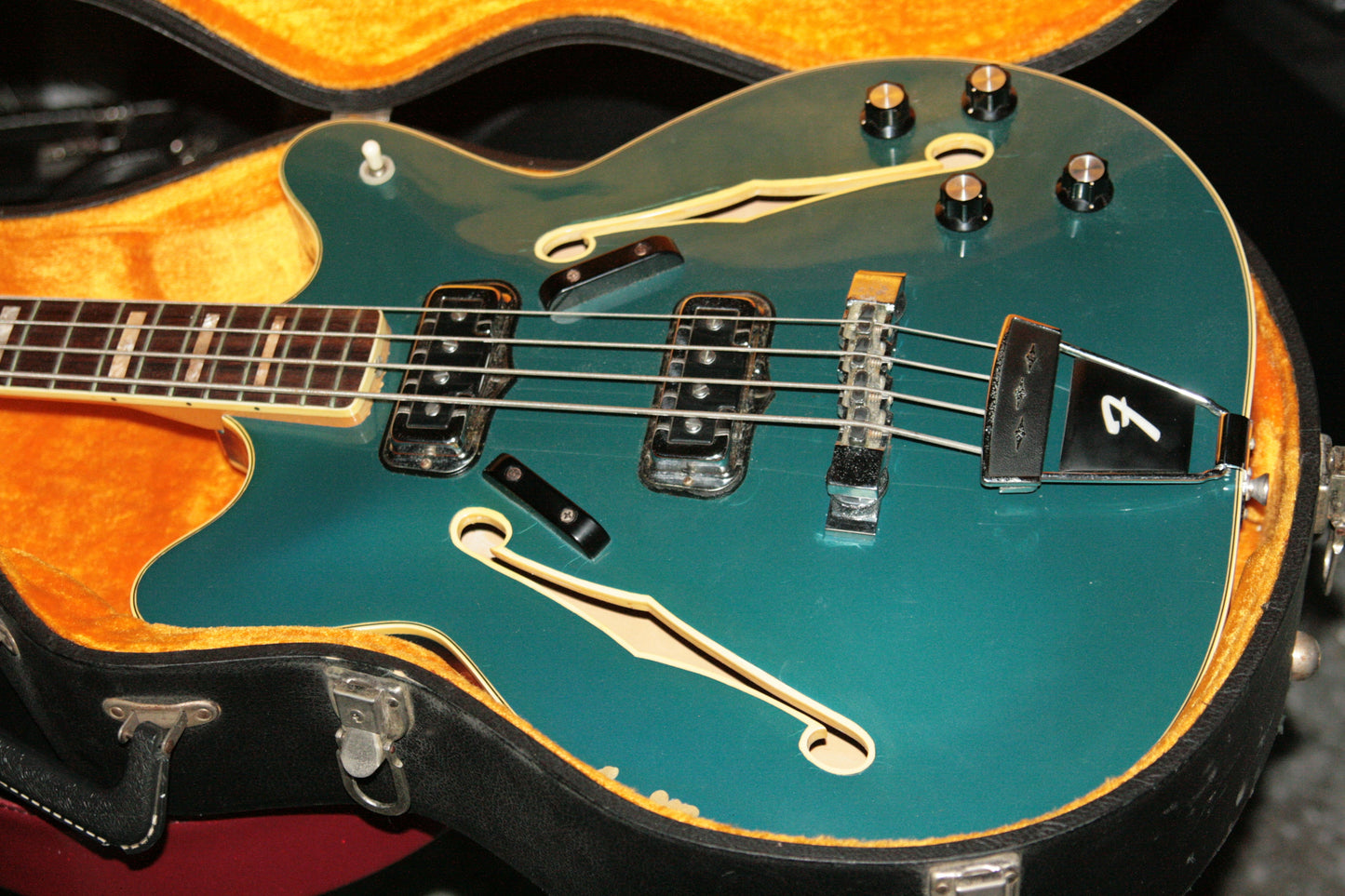 1967 Fender Coronado II Bass LAKE PLACID BLUE! Rare Custom Color jazz p