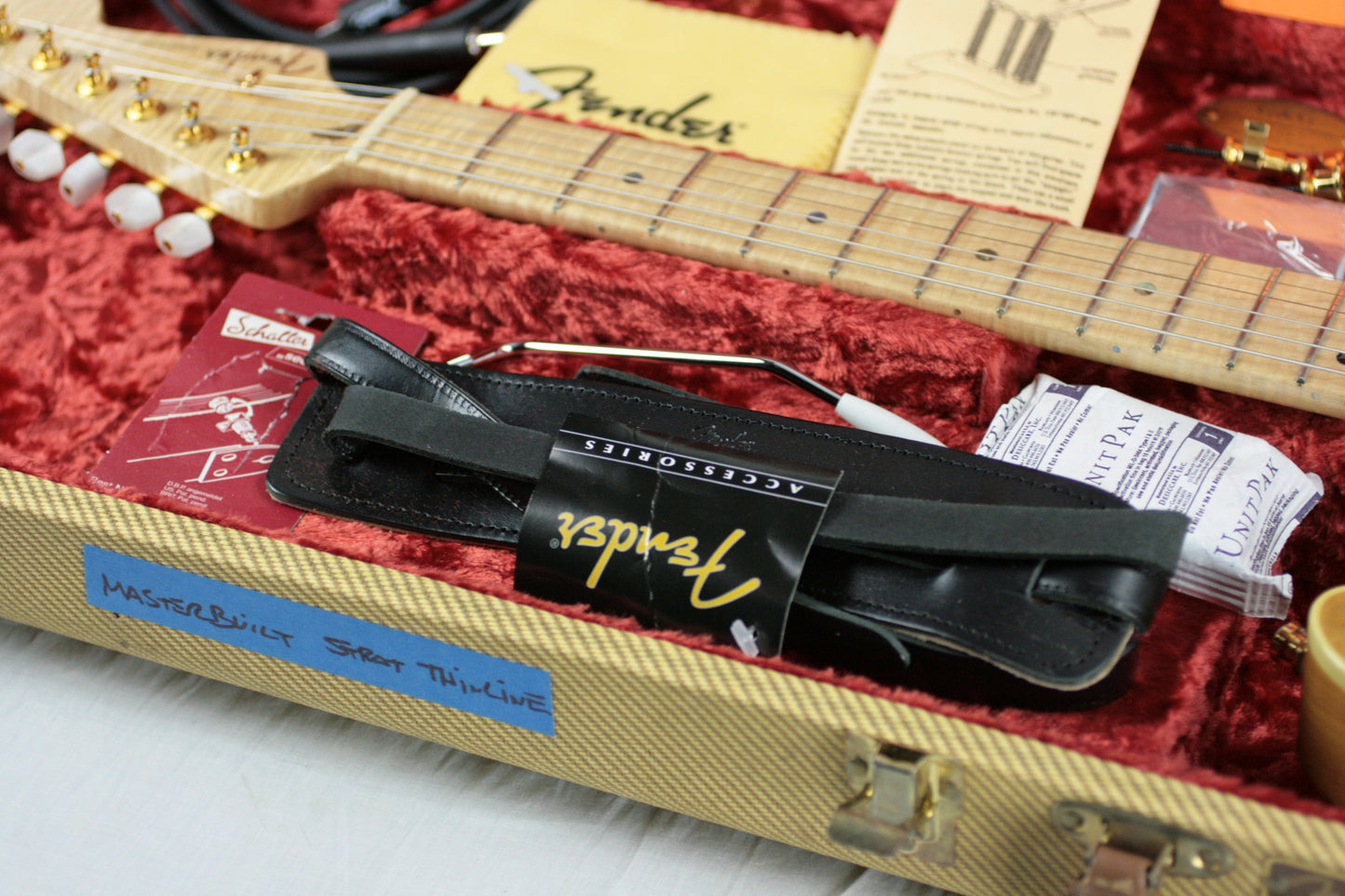 2002 Fender Masterbuilt THINLINE SLAB Stratocaster Custom Shop Strat Quilt Flame Top! Greg Fessler tele