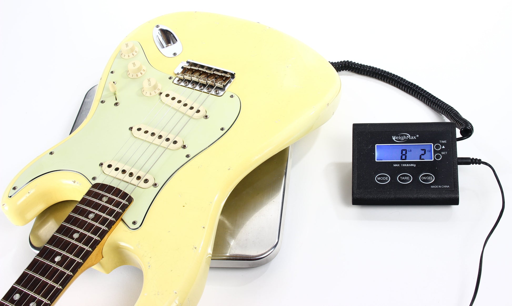 2009 Fender Custom Shop Masterbuilt 1965 Stratocaster Heavy Relic NAMM DISPLAY-- '65 Strat ASH BODY, Olympic White, MARK KENDRICK