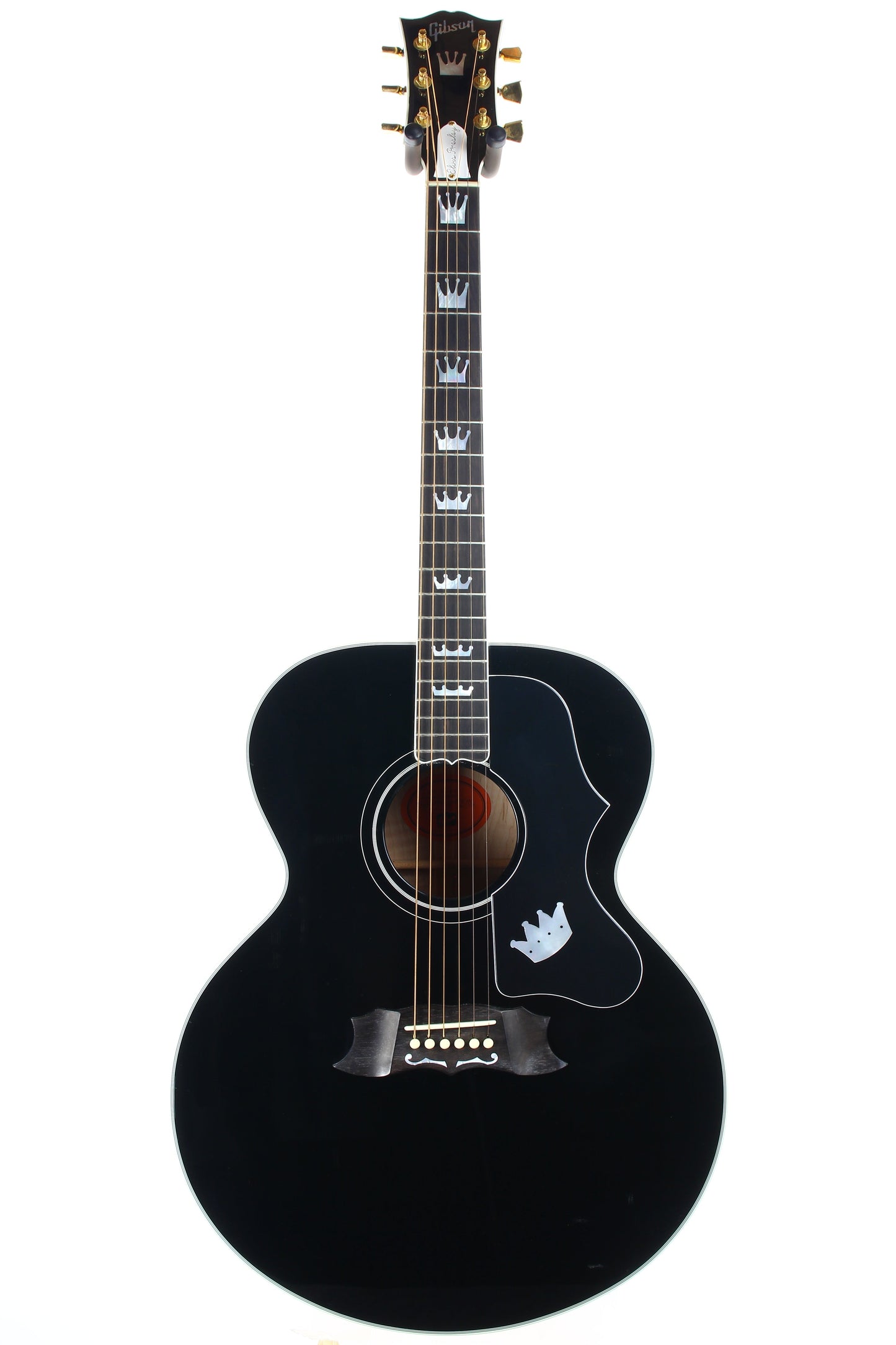 1996 Gibson Limited Edition The King Elvis Presley J-200 Ebony Black SJ200 - Flattop Jumbo Acoustic