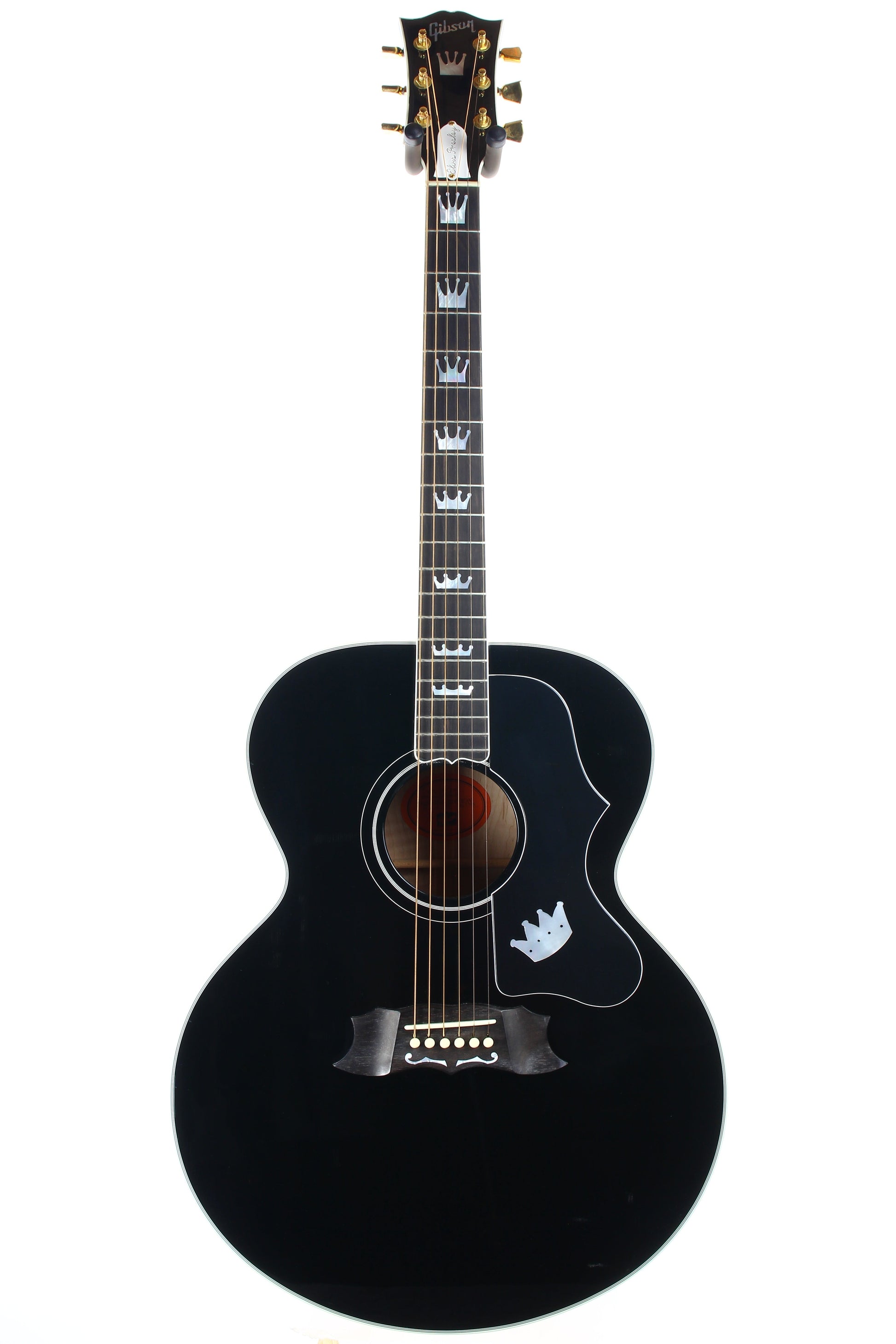1996 Gibson Limited Edition The King Elvis Presley J-200 Ebony Black SJ200 - Flattop Jumbo Acoustic
