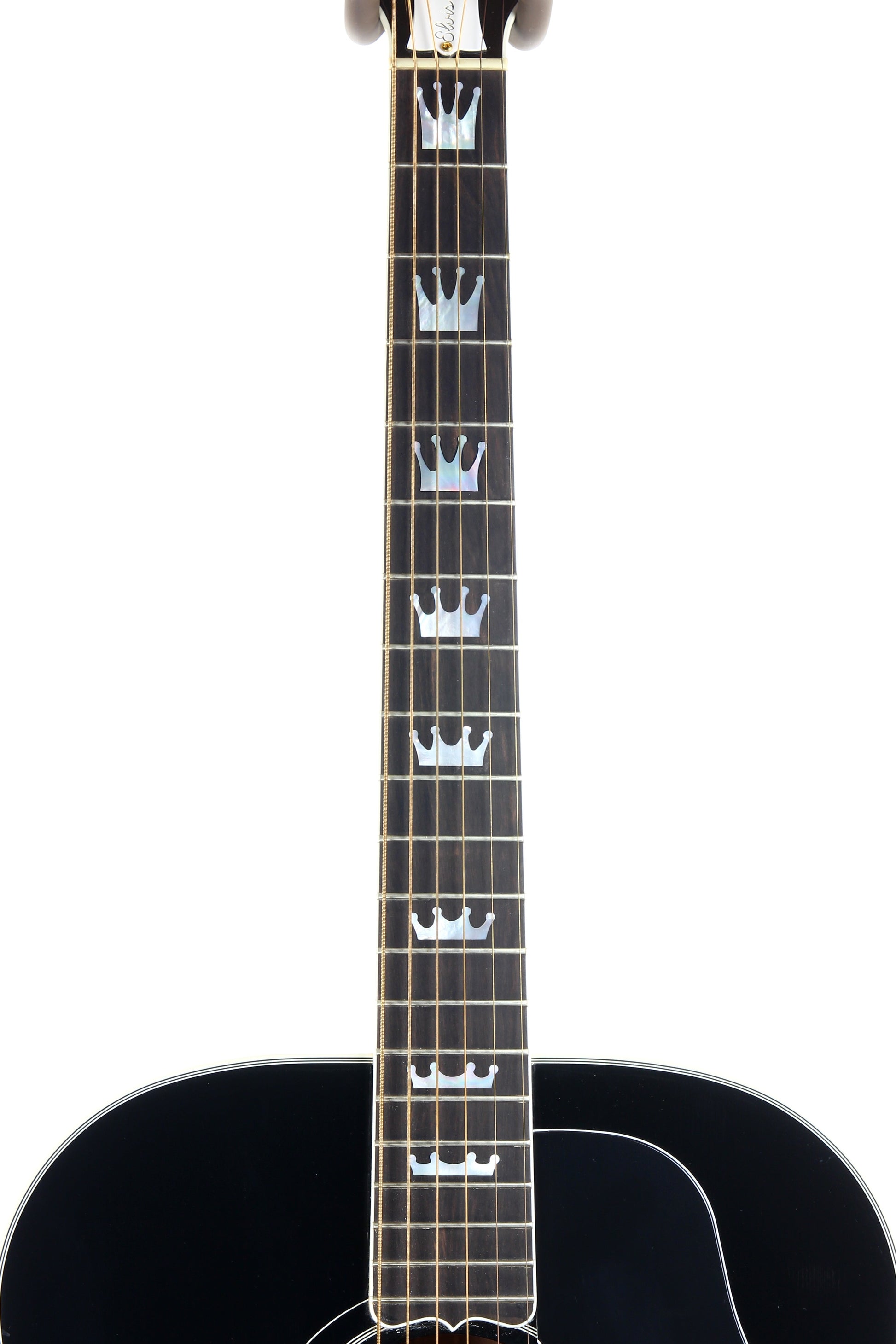 1996 Gibson Limited Edition The King Elvis Presley J-200 Ebony Black SJ200 - Flattop Jumbo Acoustic