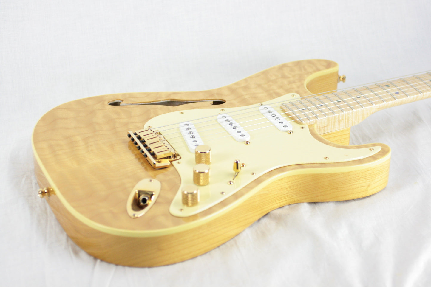 2002 Fender Masterbuilt THINLINE SLAB Stratocaster Custom Shop Strat Quilt Flame Top! Greg Fessler tele