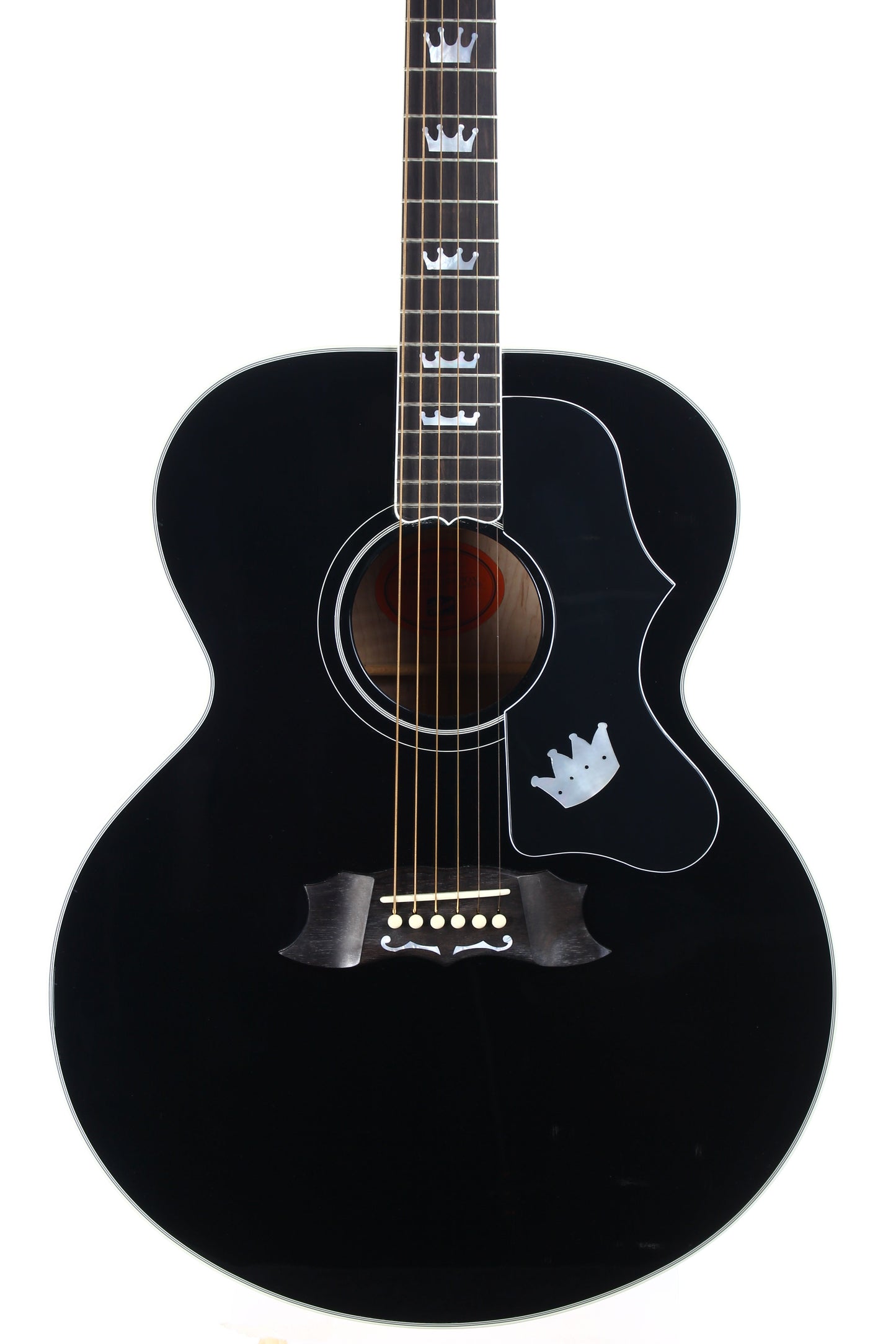 1996 Gibson Limited Edition The King Elvis Presley J-200 Ebony Black SJ200 - Flattop Jumbo Acoustic