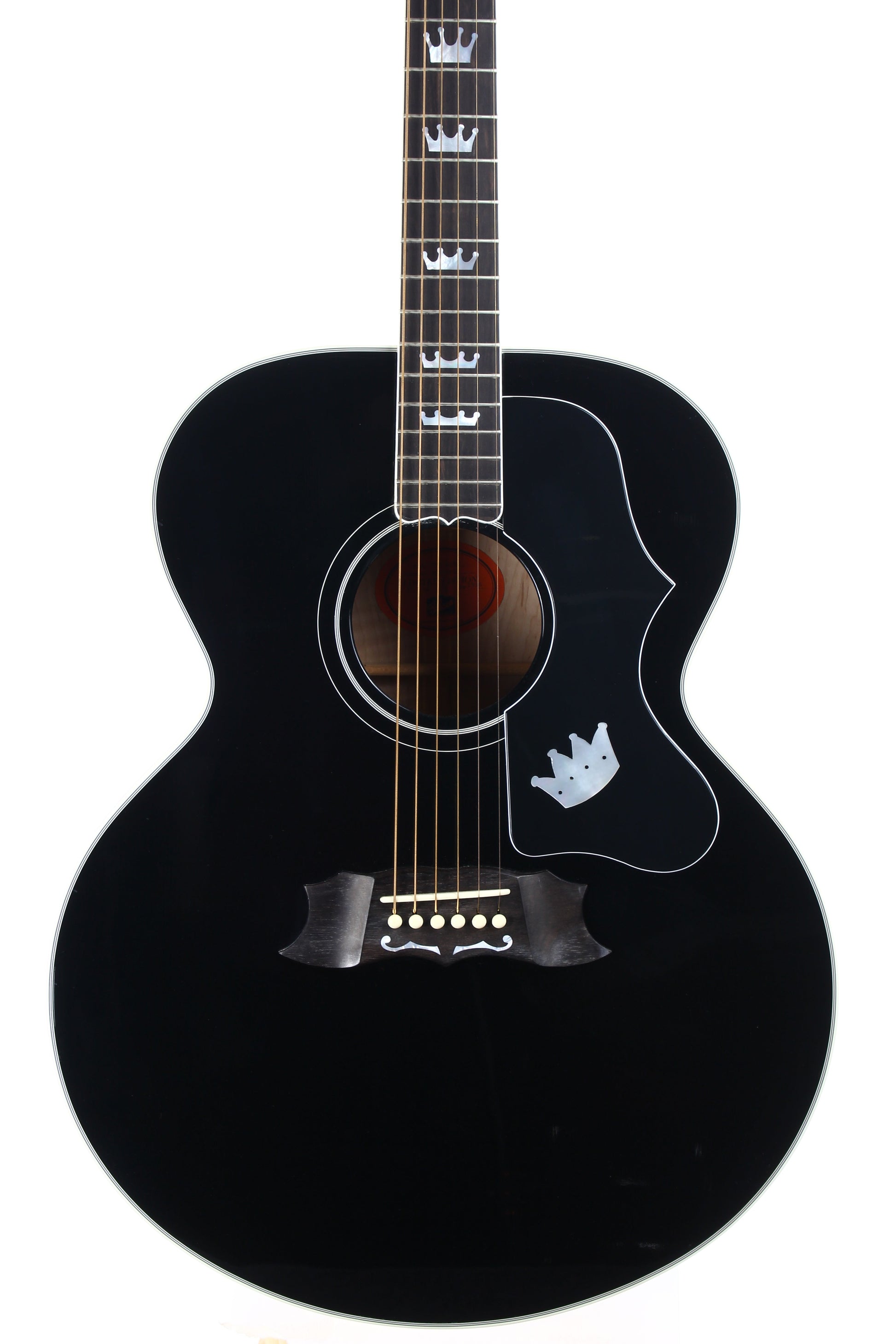 1996 Gibson Limited Edition The King Elvis Presley J-200 Ebony Black SJ200 - Flattop Jumbo Acoustic