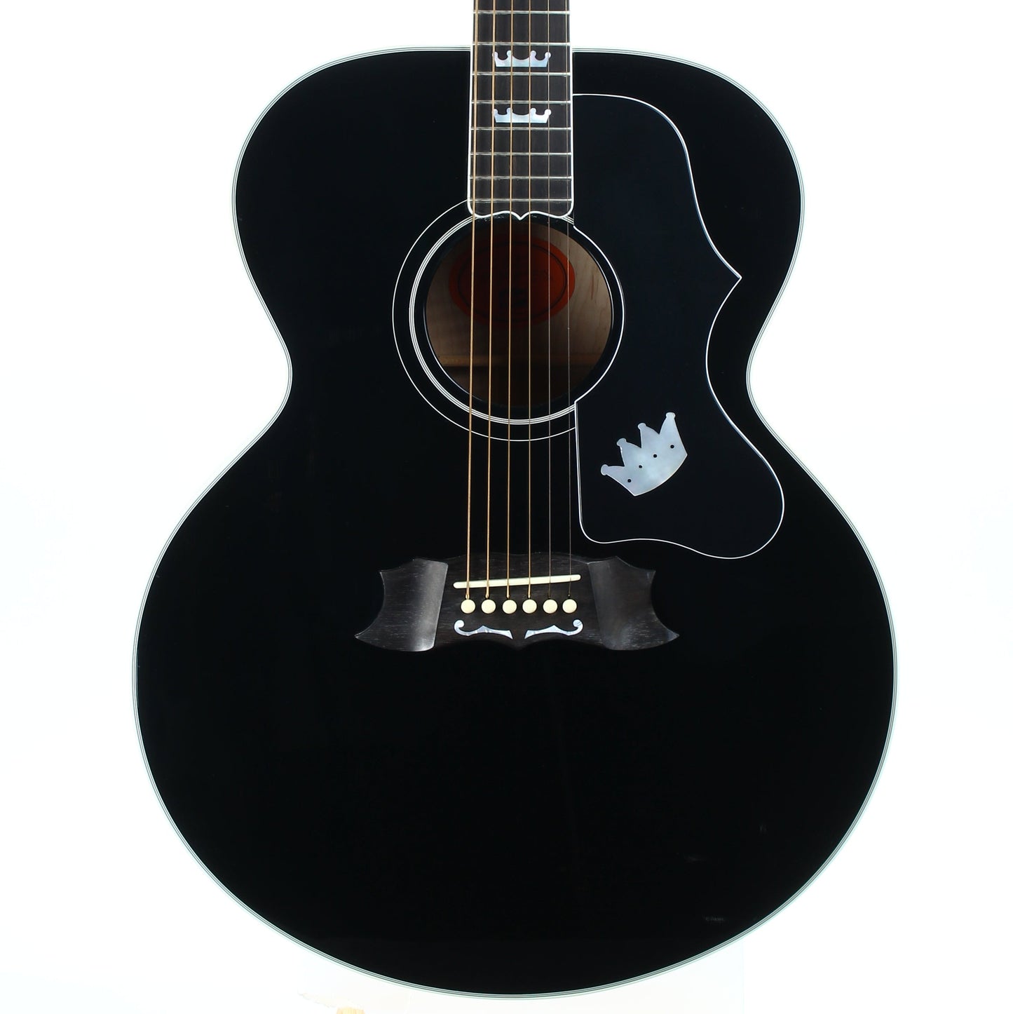 1996 Gibson Limited Edition The King Elvis Presley J-200 Ebony Black SJ200 - Flattop Jumbo Acoustic