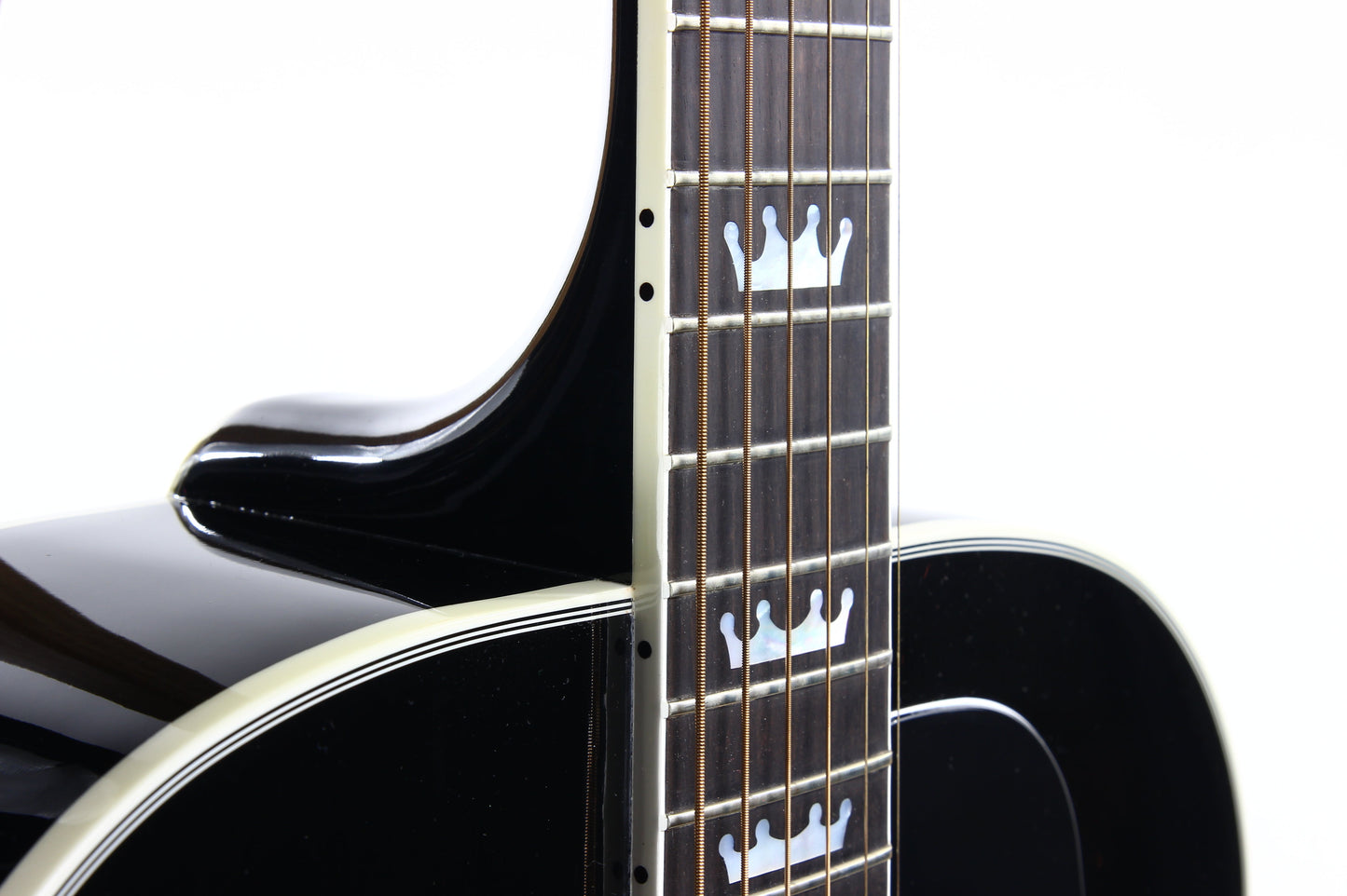 1996 Gibson Limited Edition The King Elvis Presley J-200 Ebony Black SJ200 - Flattop Jumbo Acoustic