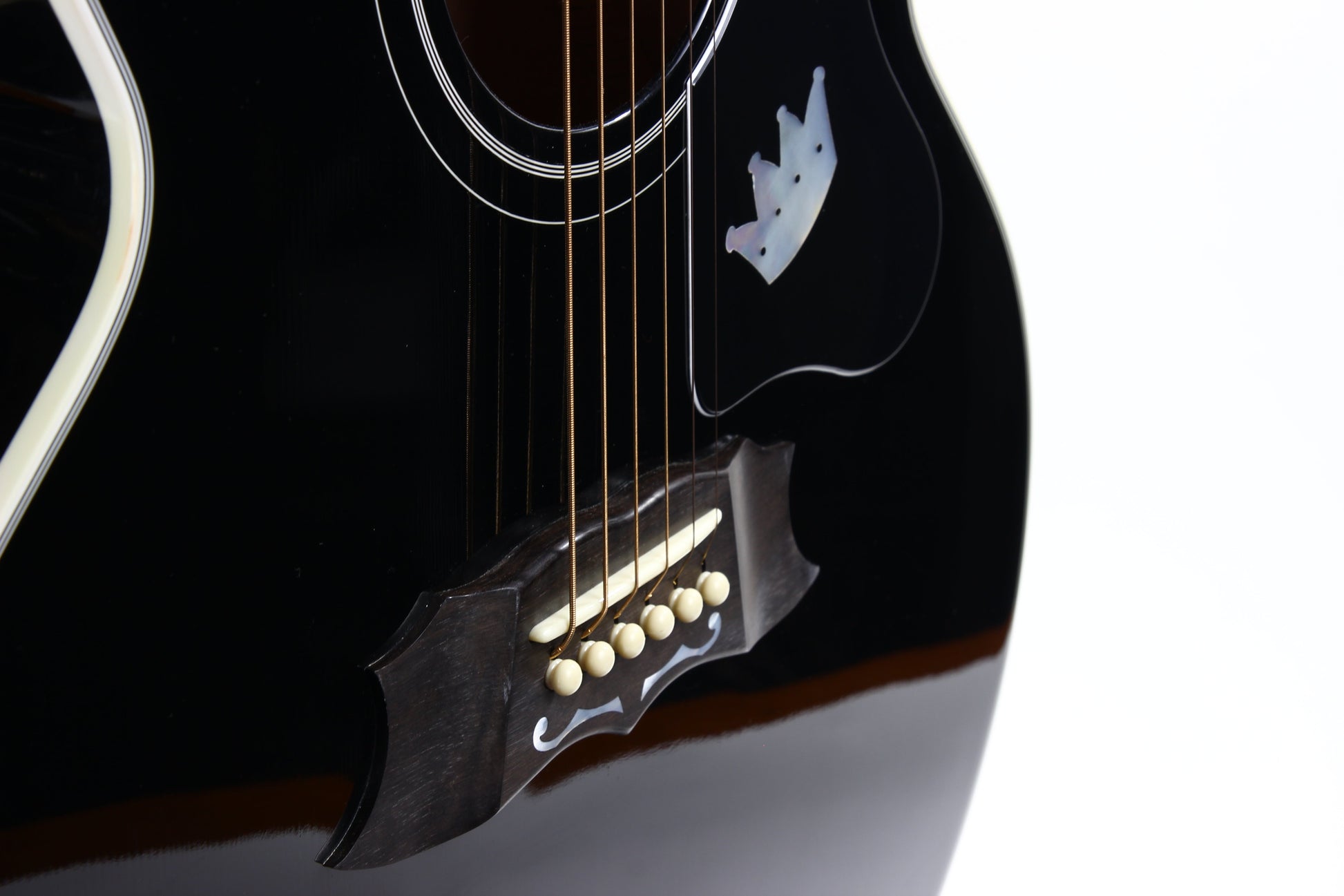 1996 Gibson Limited Edition The King Elvis Presley J-200 Ebony Black SJ200 - Flattop Jumbo Acoustic