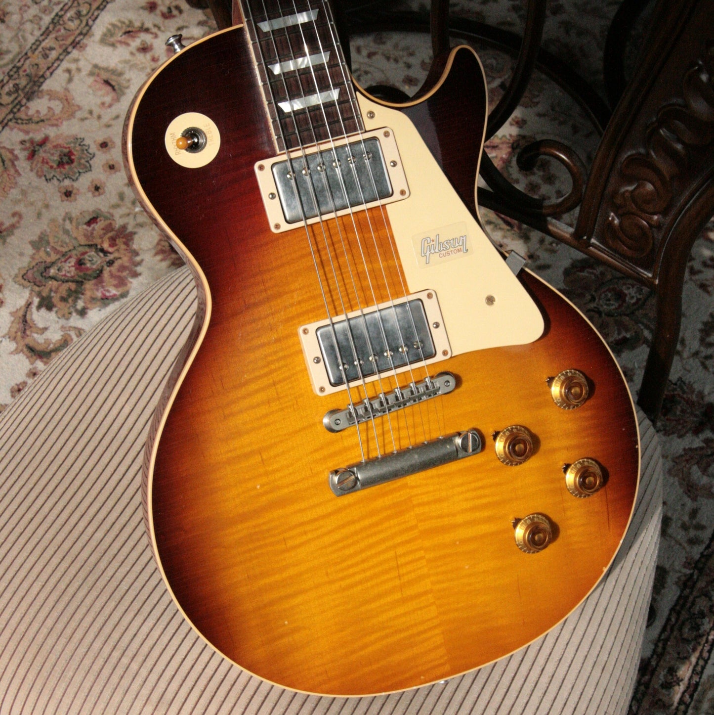 2018 Gibson AGED 1958 Les Paul Historic Reissue! R8 58 Dark Bourbon Fade Custom Shop TH Specs