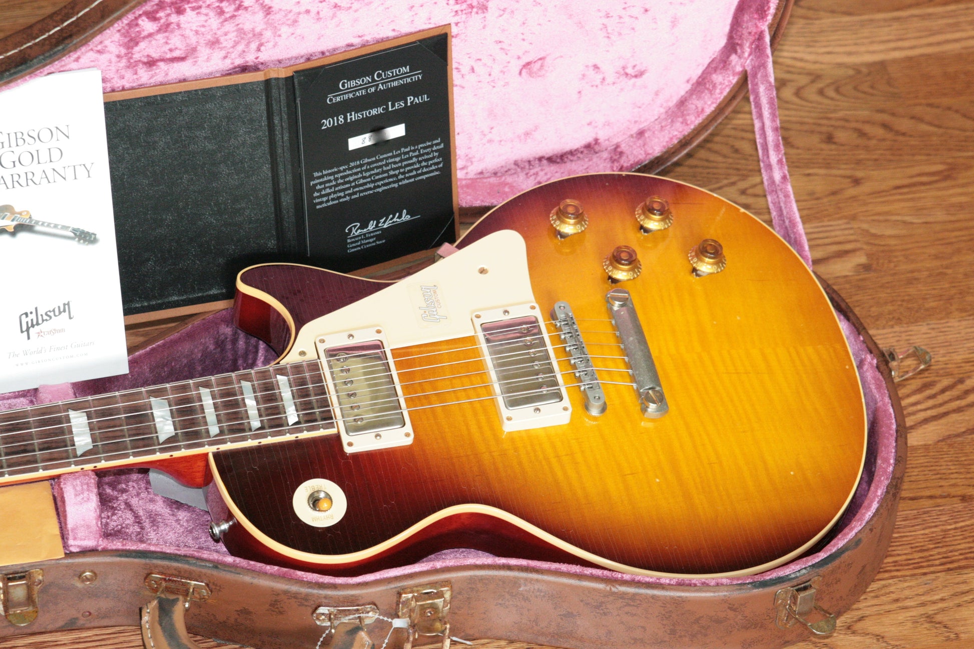 2018 Gibson AGED 1958 Les Paul Historic Reissue! R8 58 Dark Bourbon Fade Custom Shop TH Specs