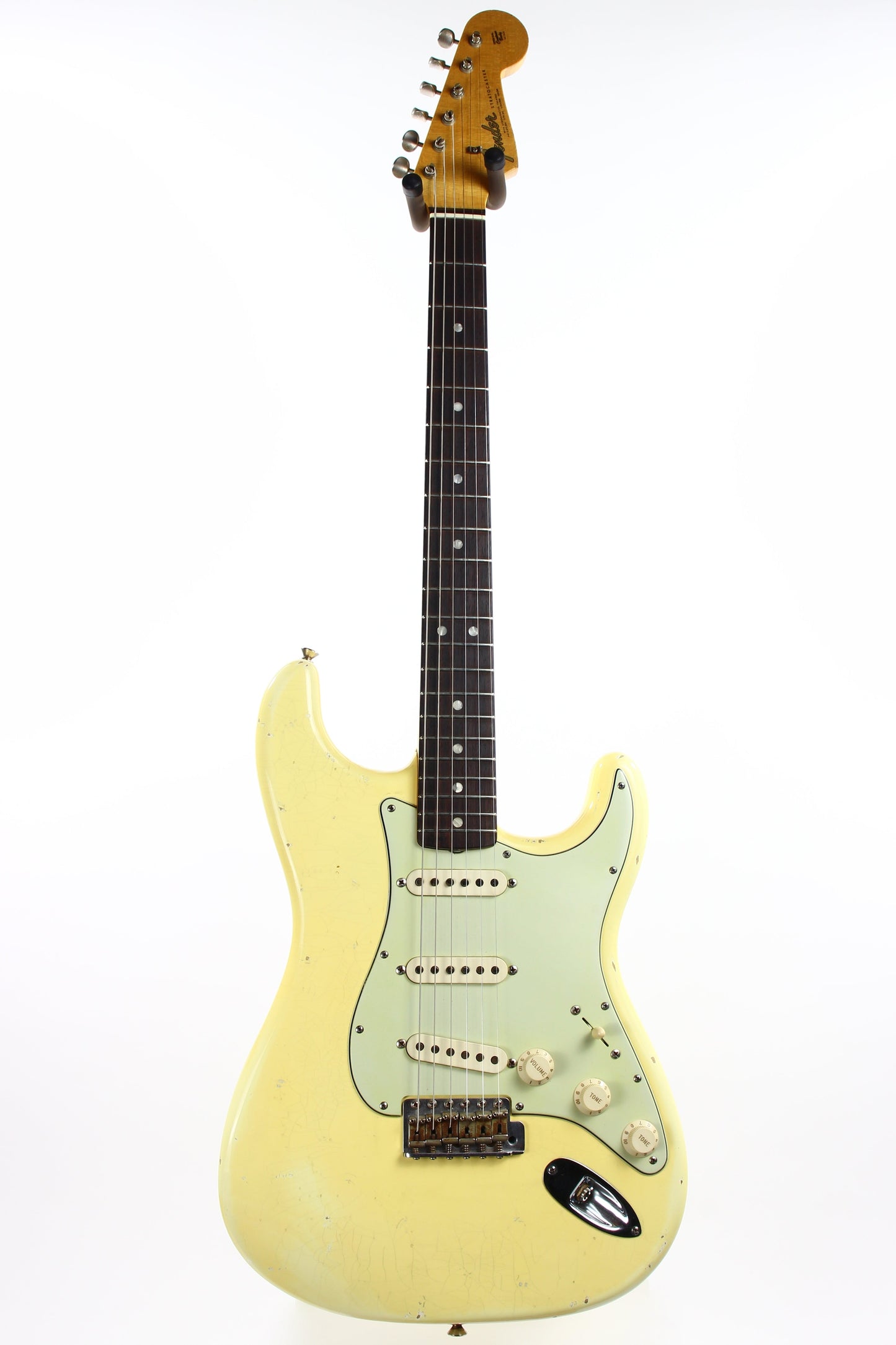 2009 Fender Custom Shop Masterbuilt 1965 Stratocaster Heavy Relic NAMM DISPLAY-- '65 Strat ASH BODY, Olympic White, MARK KENDRICK