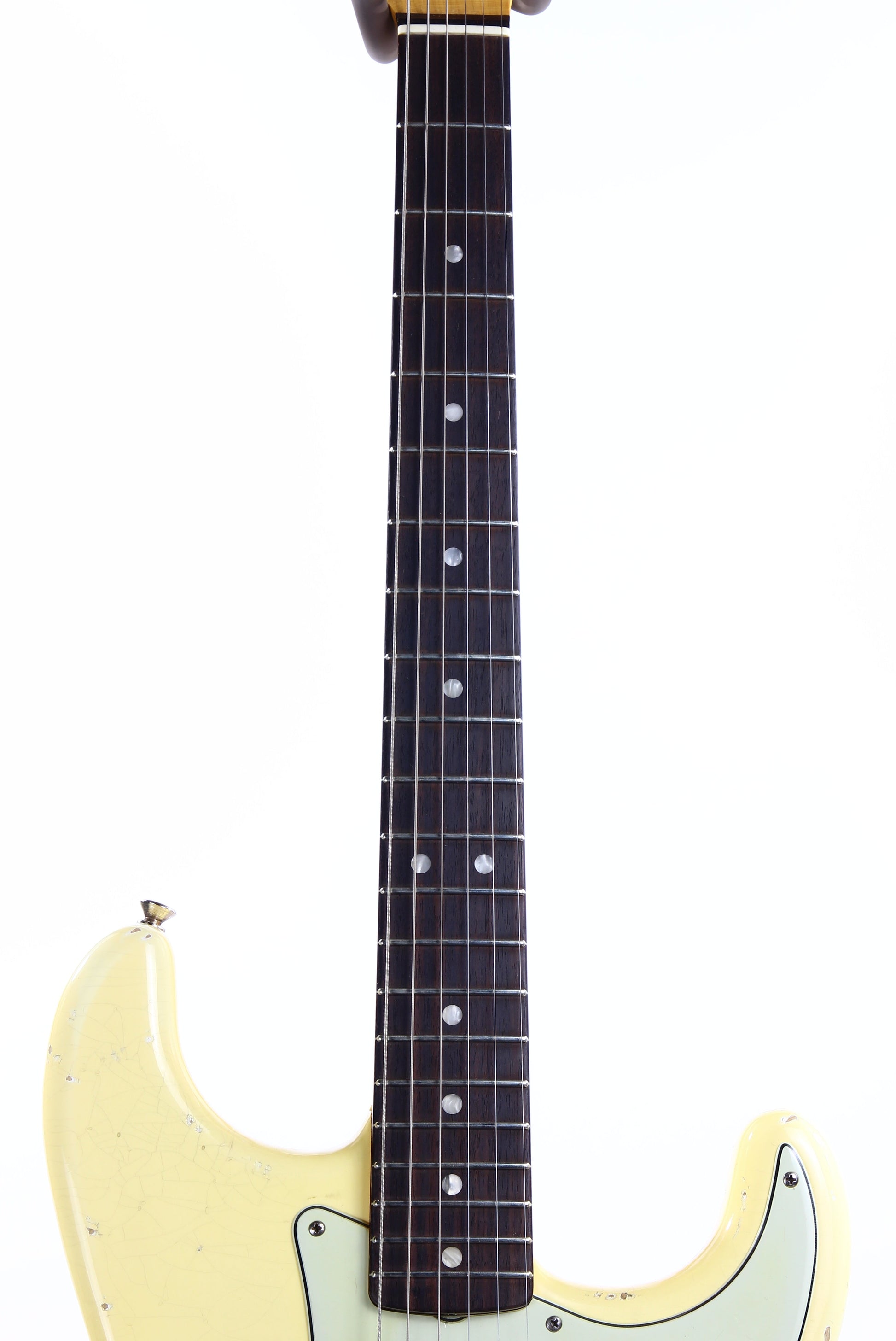 2009 Fender Custom Shop Masterbuilt 1965 Stratocaster Heavy Relic NAMM DISPLAY-- '65 Strat ASH BODY, Olympic White, MARK KENDRICK