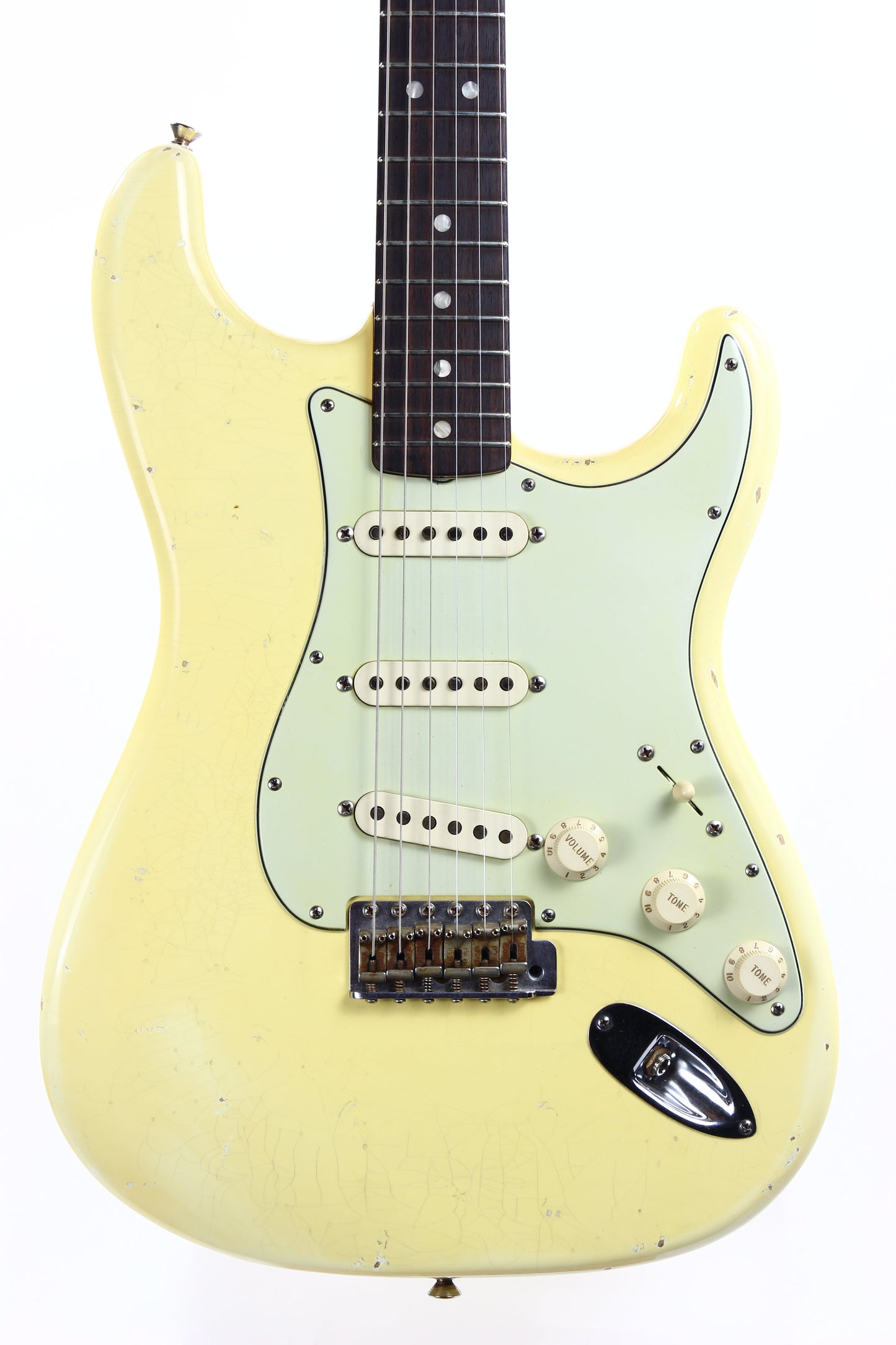 2009 Fender Custom Shop Masterbuilt 1965 Stratocaster Heavy Relic NAMM DISPLAY-- '65 Strat ASH BODY, Olympic White, MARK KENDRICK