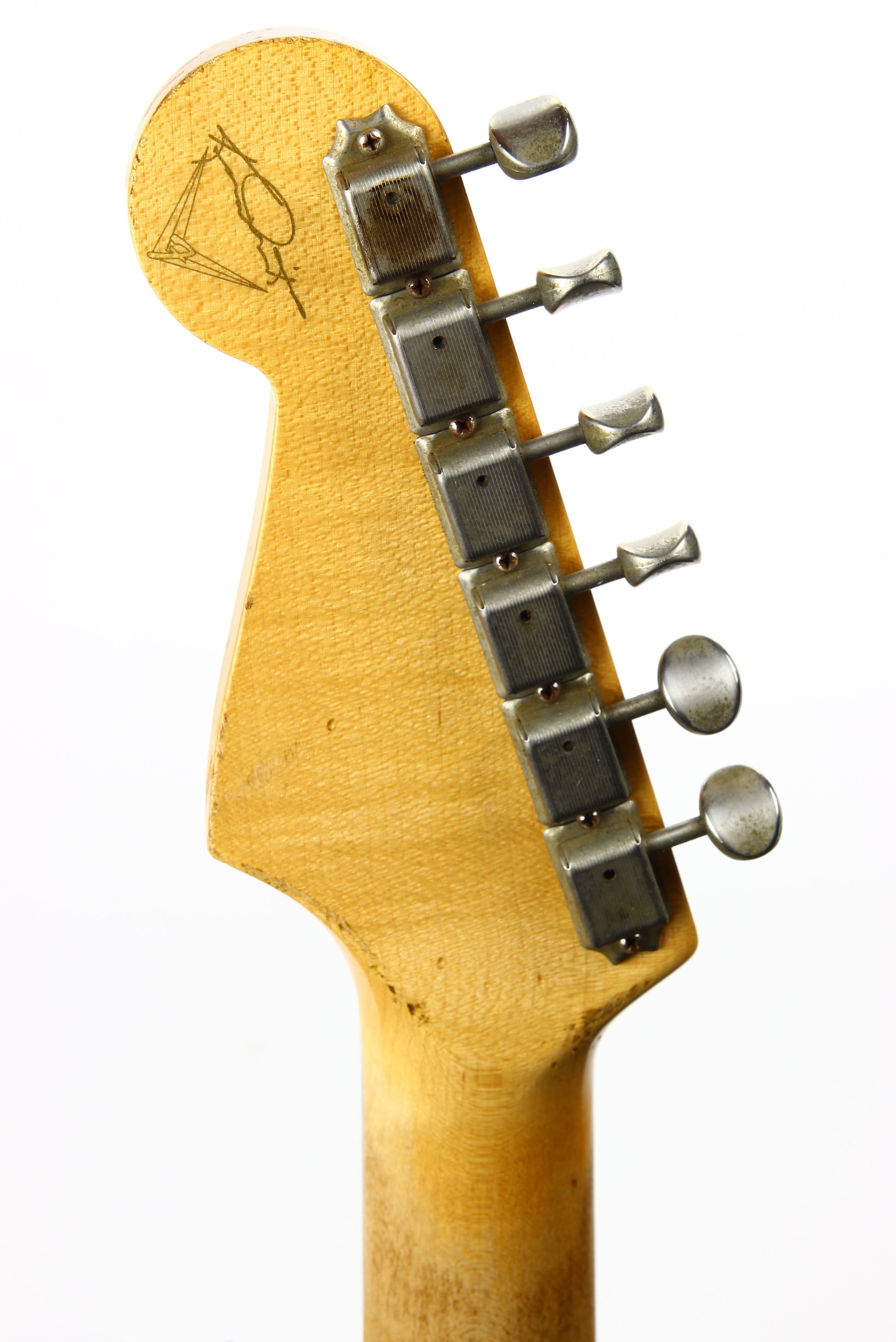 2009 Fender Custom Shop Masterbuilt 1965 Stratocaster Heavy Relic NAMM DISPLAY-- '65 Strat ASH BODY, Olympic White, MARK KENDRICK