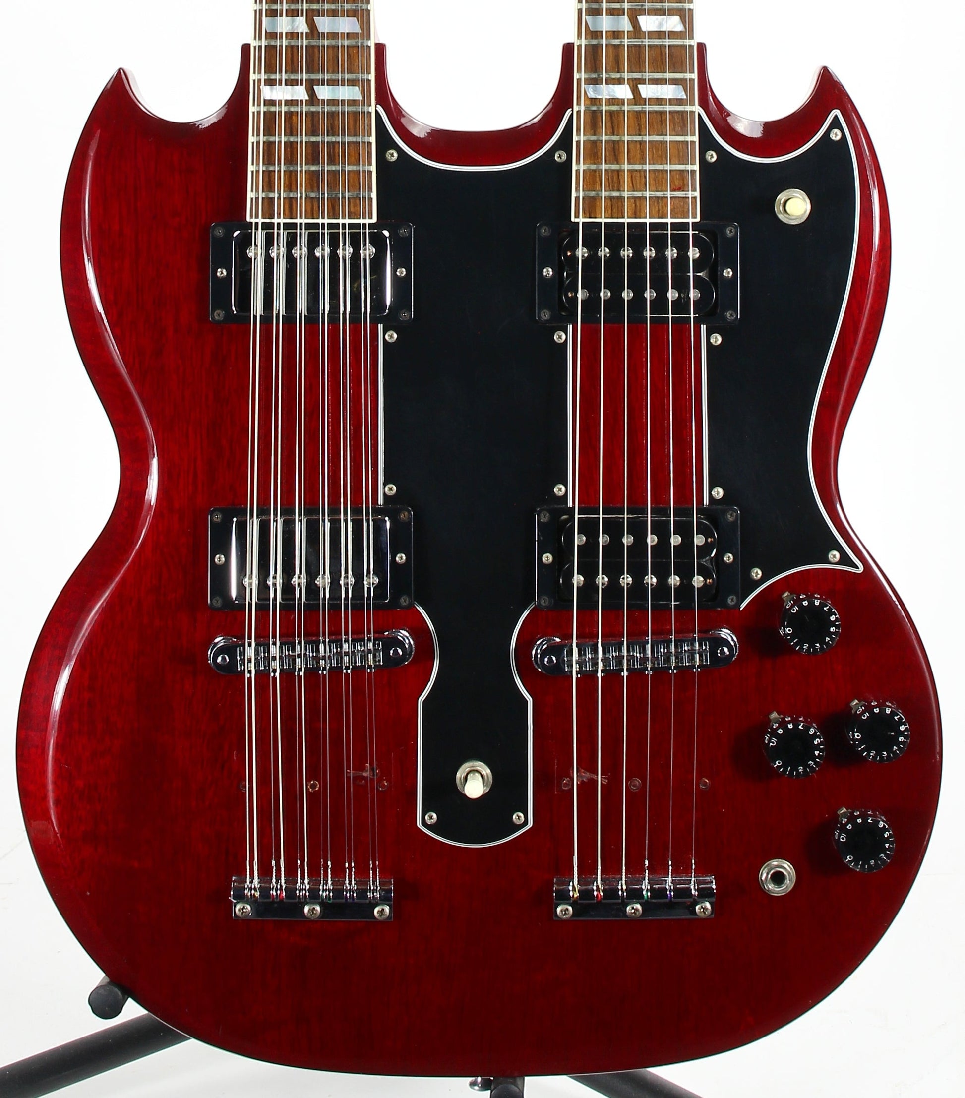 1996 Gibson EDS-1275 Double Neck SG 6/12 - JIMMY PAGE MODS! 1971 Cherry Doubleneck