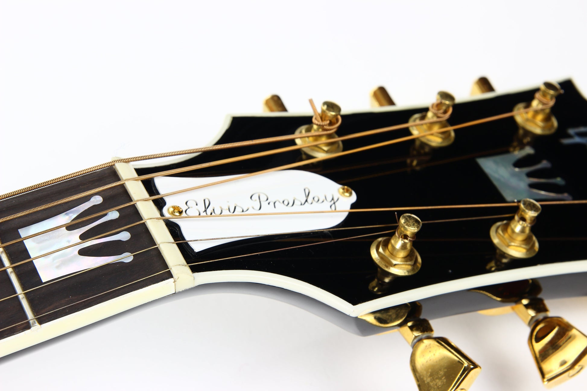 1996 Gibson Limited Edition The King Elvis Presley J-200 Ebony Black SJ200 - Flattop Jumbo Acoustic