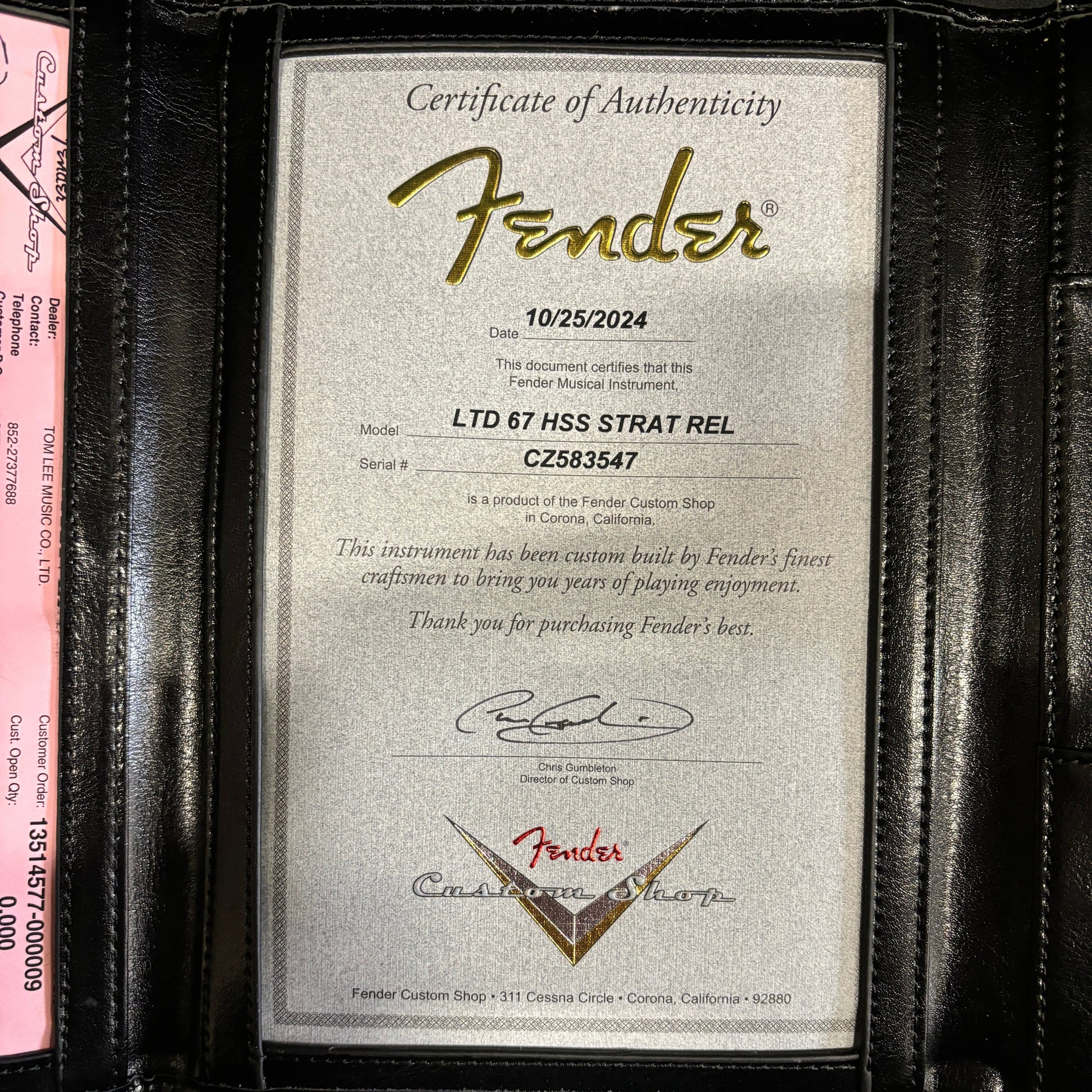 Fender Custom Shop Limited 1967 HSS Stratocaster Relic - Aged Black