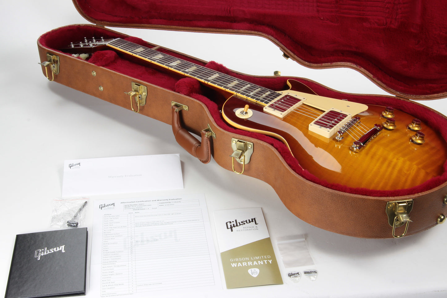 2020 Gibson Custom Shop 1960 Les Paul Standard 60th Anniversary - Iced Tea, R0 '60 Historic Reissue Flametop