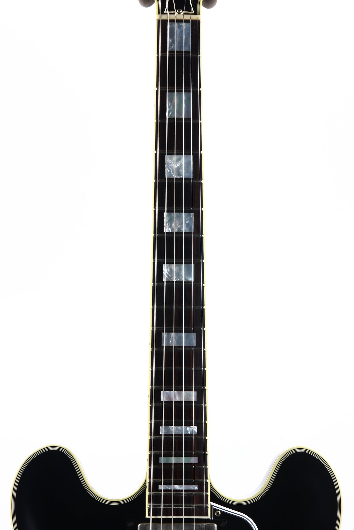 PROTOTYPE! 2017 Gibson Memphis Artist Proto Shinichi Ubukata Ebony Black ES-355 - Trini Lopez Diamond F-Holes DG-335, Bigsby