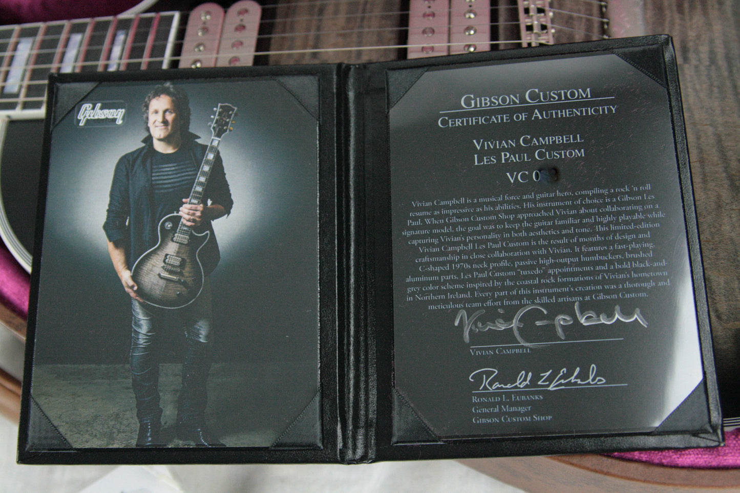 2018 Gibson Custom Shop Vivian Campbell Les Paul Signature Model Limited Run!
