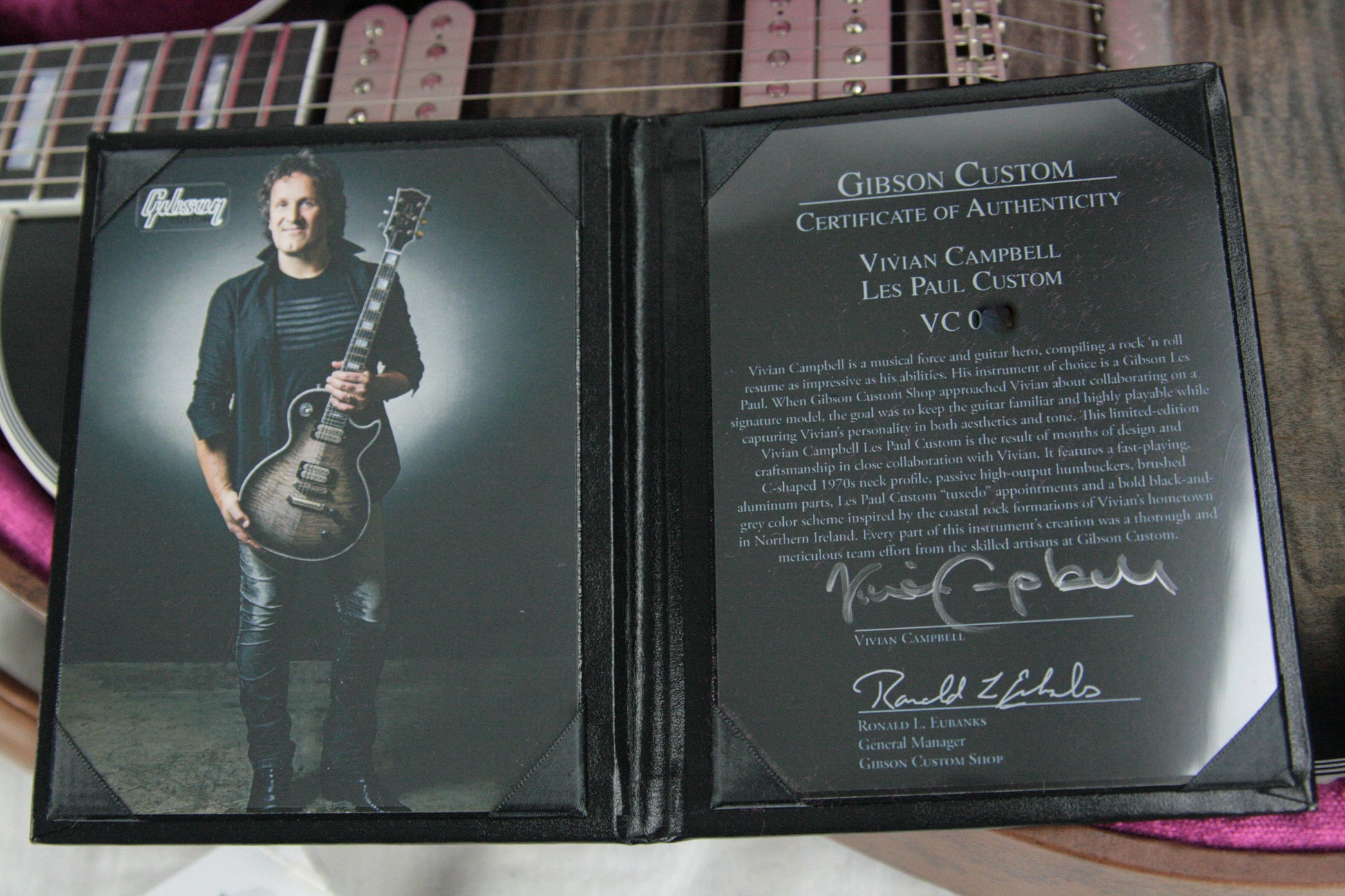 2018 Gibson Custom Shop Vivian Campbell Les Paul Signature Model Limited Run!