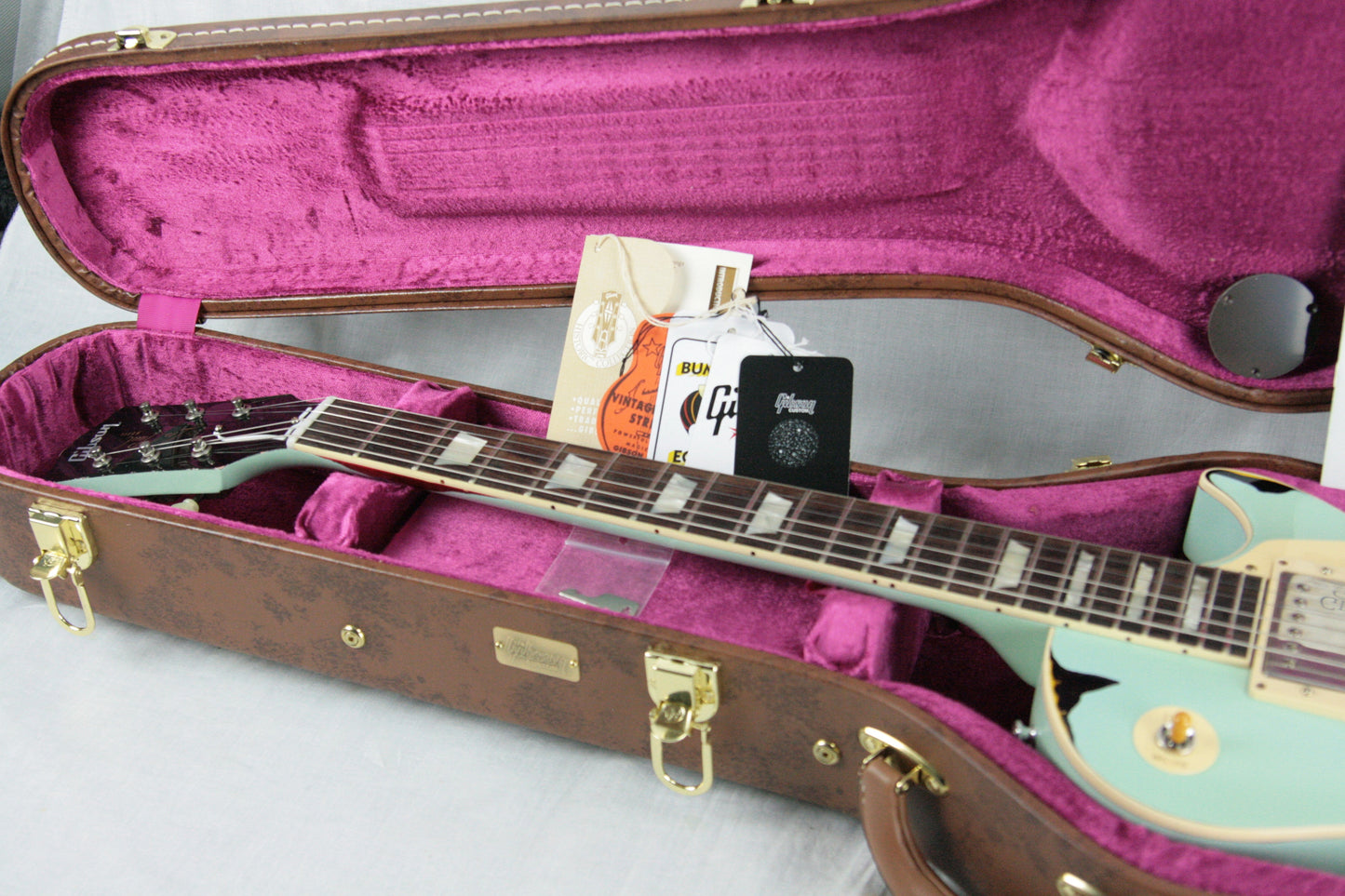 1958 Gibson Custom Shop AGED 58 Les Paul Reissue Kerry Green Over Dark Burst R8 Painted Over