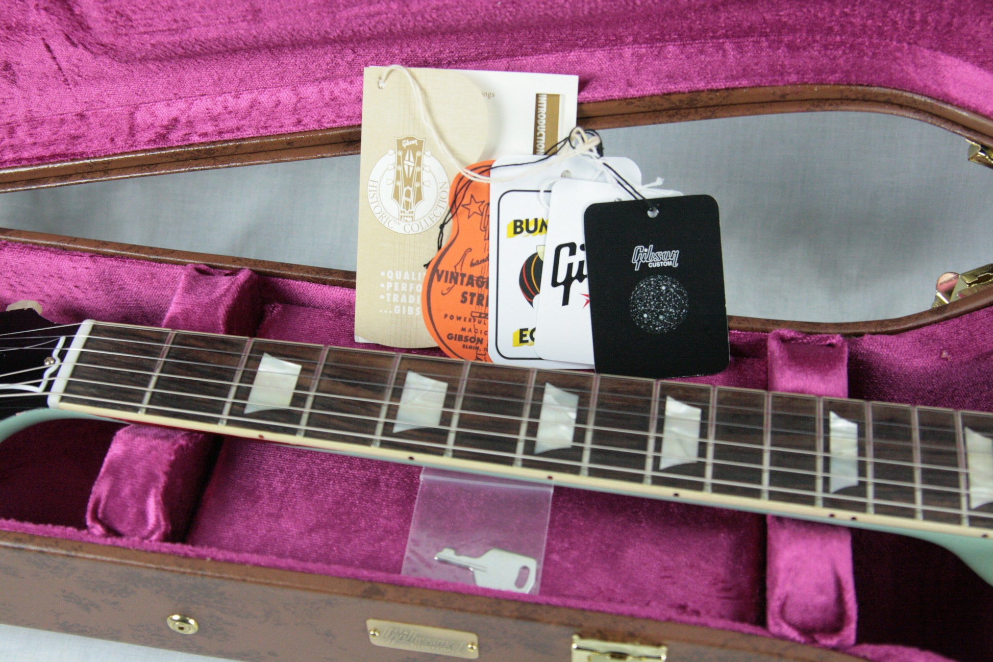 1958 Gibson Custom Shop AGED 58 Les Paul Reissue Kerry Green Over Dark Burst R8 Painted Over