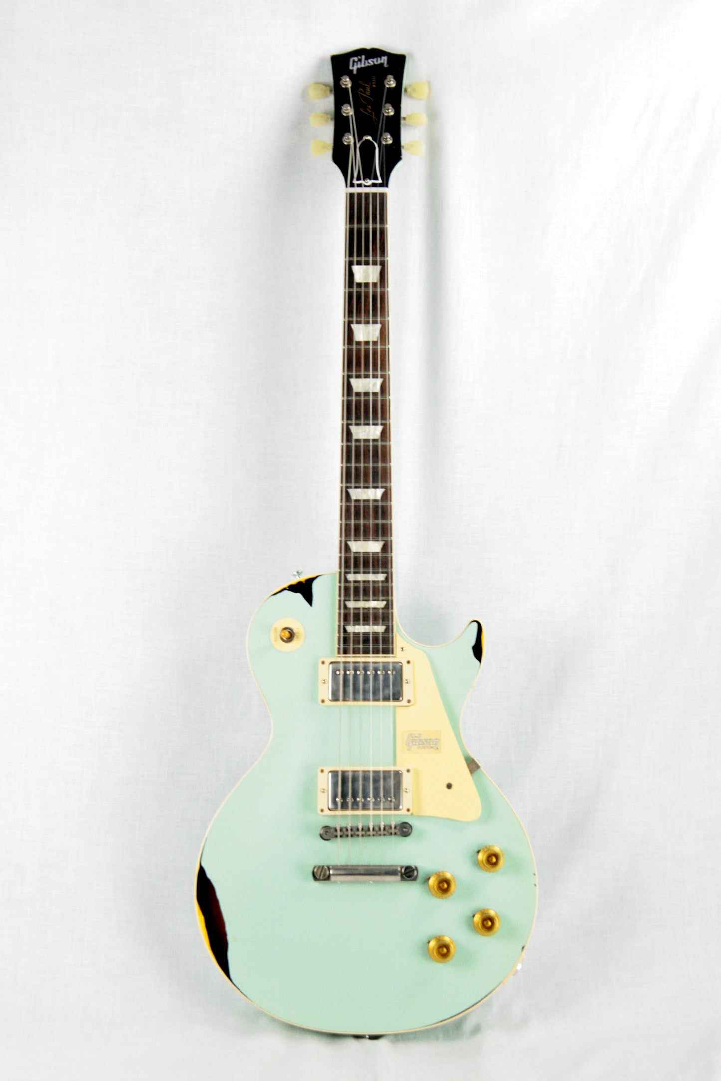 1958 Gibson Custom Shop AGED 58 Les Paul Reissue Kerry Green Over Dark Burst R8 Painted Over