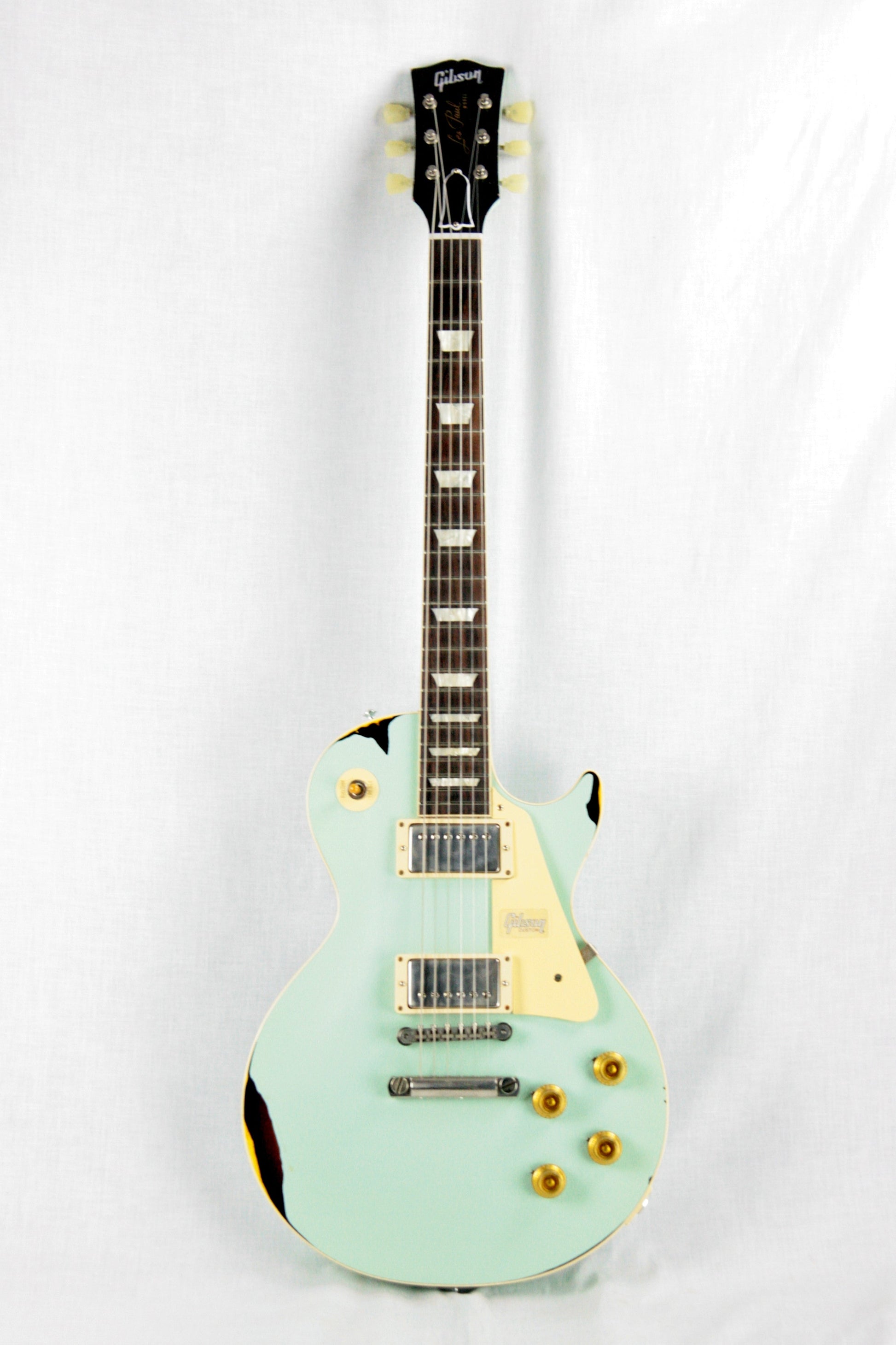 1958 Gibson Custom Shop AGED 58 Les Paul Reissue Kerry Green Over Dark Burst R8 Painted Over
