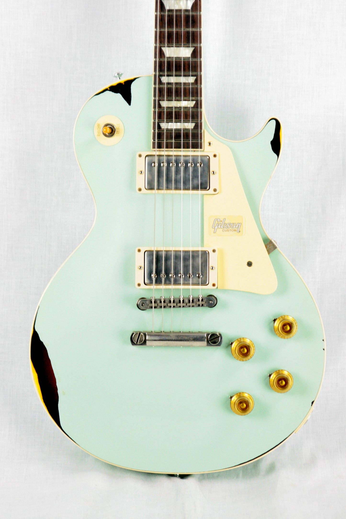 1958 Gibson Custom Shop AGED 58 Les Paul Reissue Kerry Green Over Dark Burst R8 Painted Over