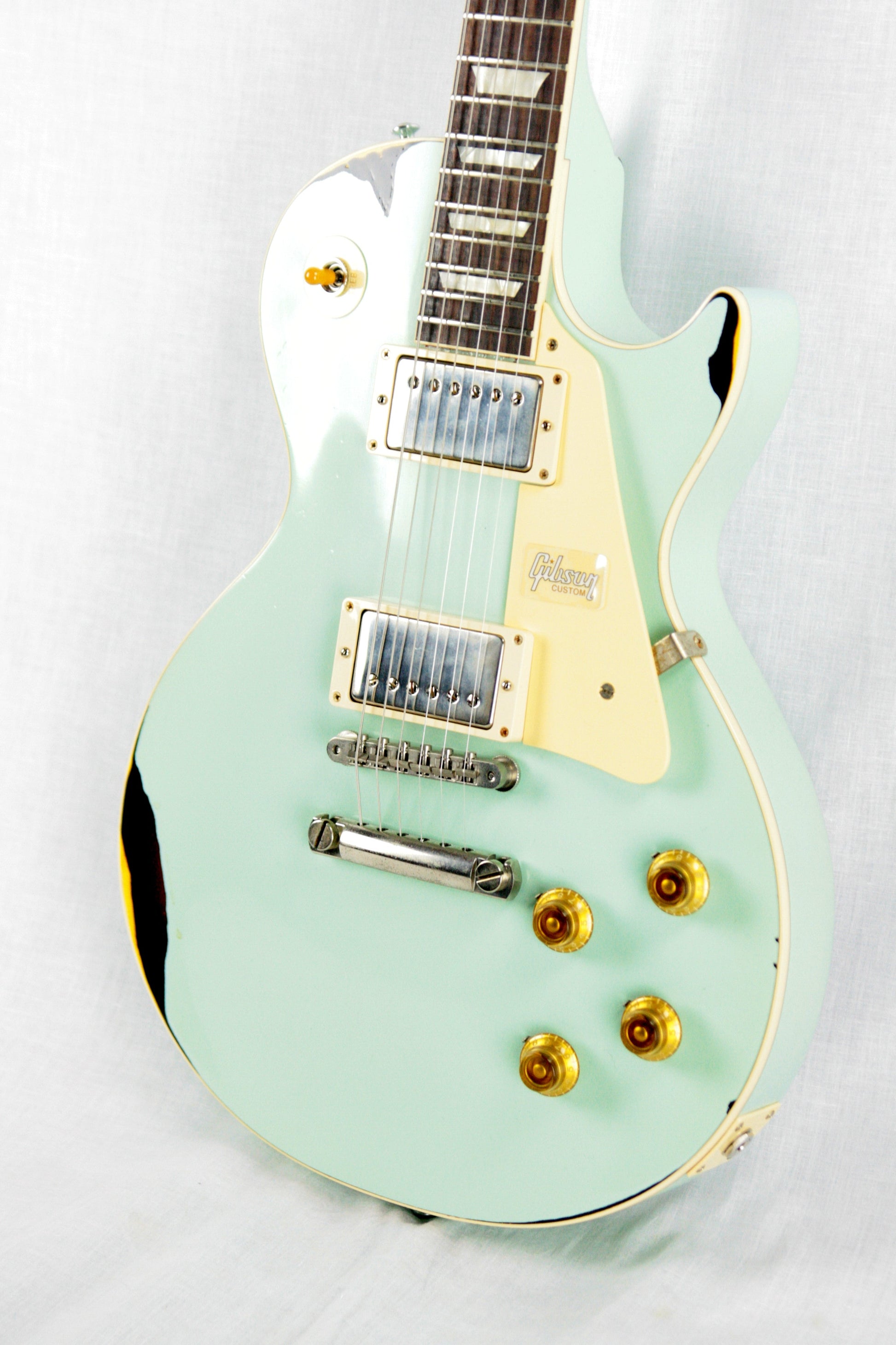 1958 Gibson Custom Shop AGED 58 Les Paul Reissue Kerry Green Over Dark Burst R8 Painted Over